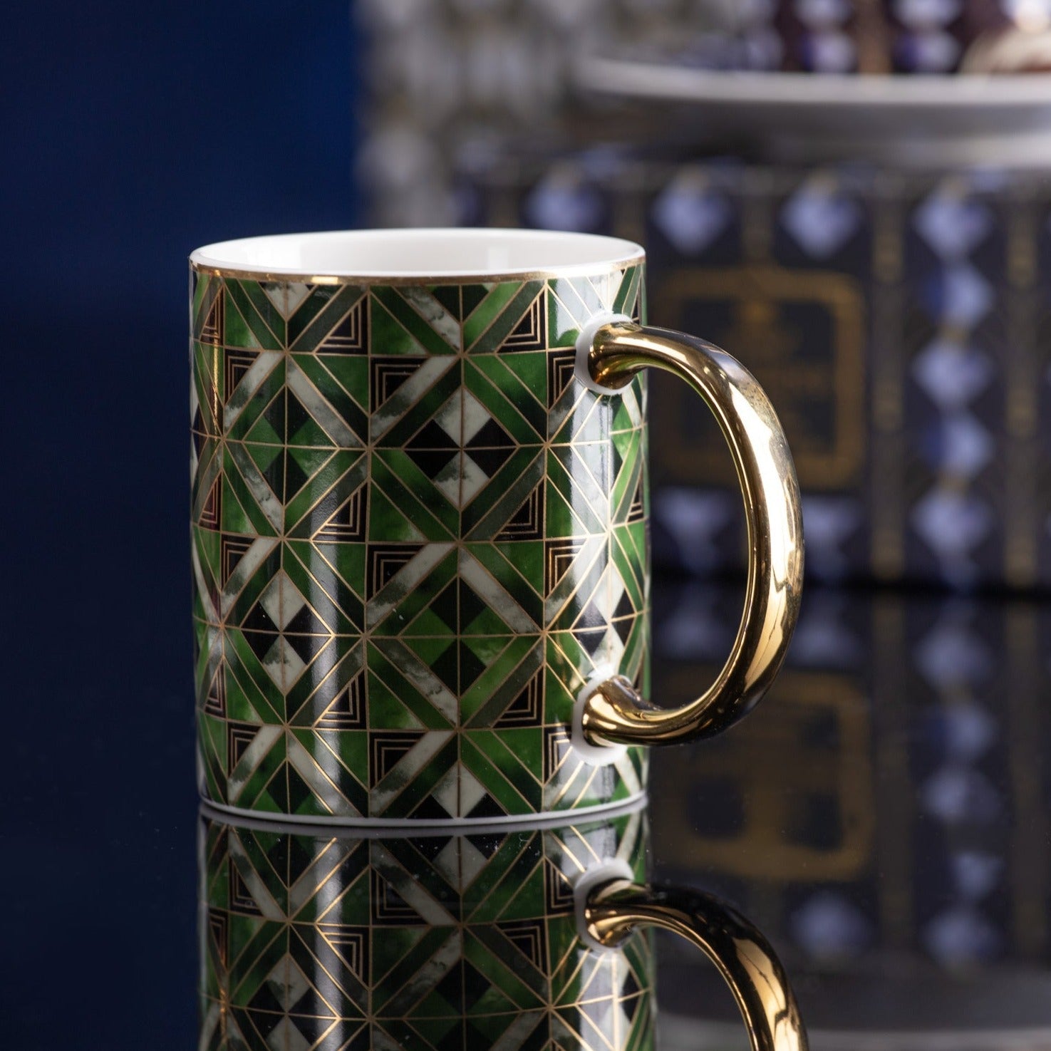 Ashdene Decadence Emerald Mug & Coaster Set