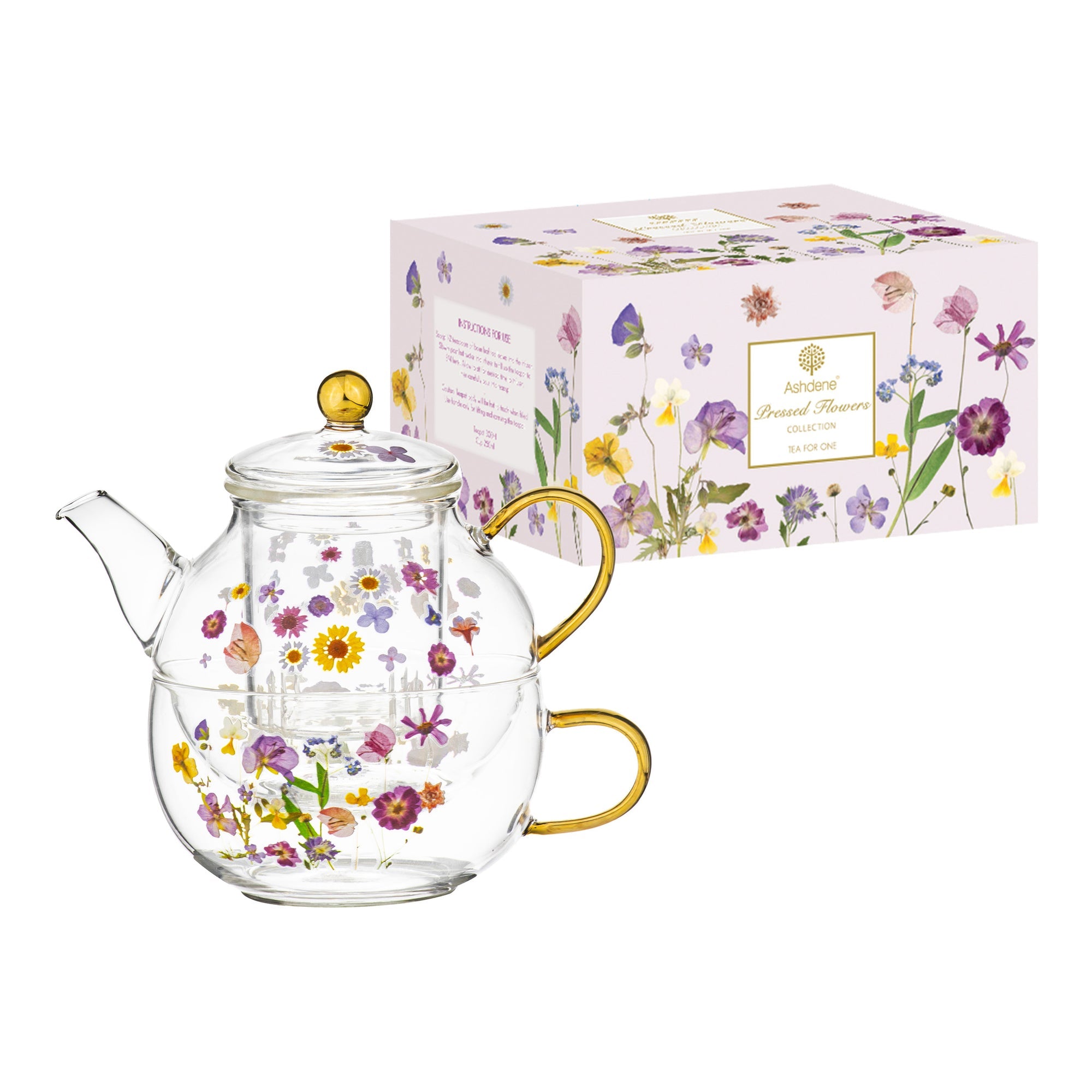 Ashdene Pressed Flowers Tea For One