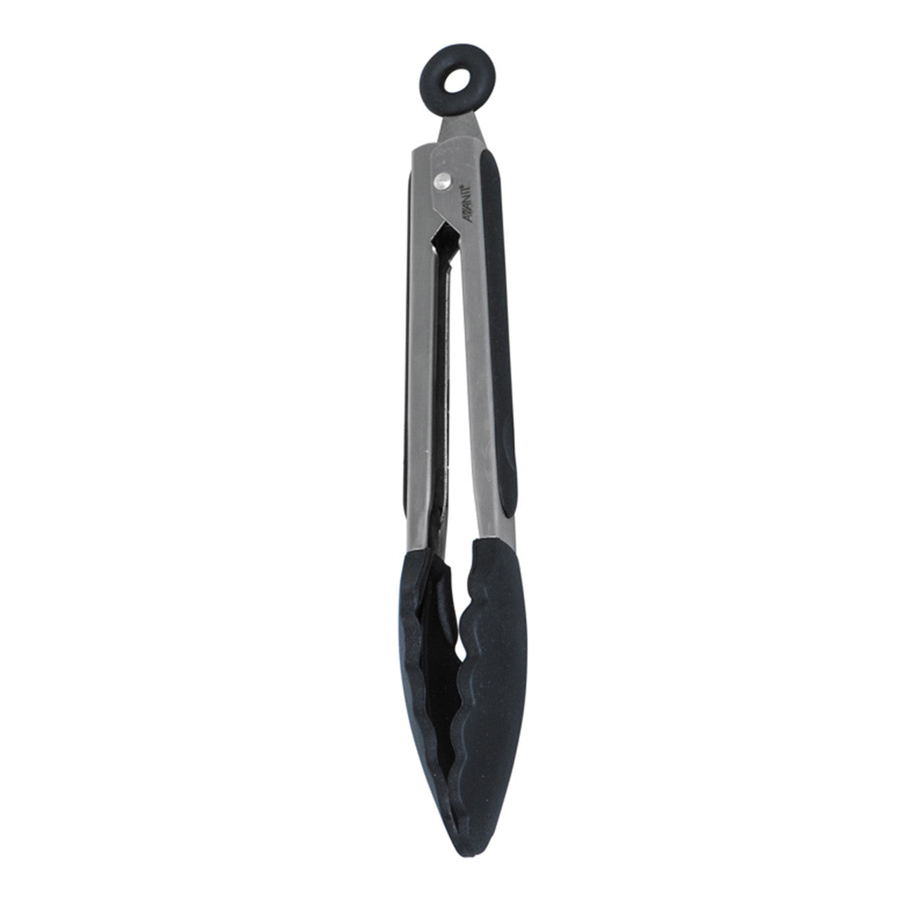 Avanti  Silicone Tongs With Stainless Steel Handle 23cm - Black