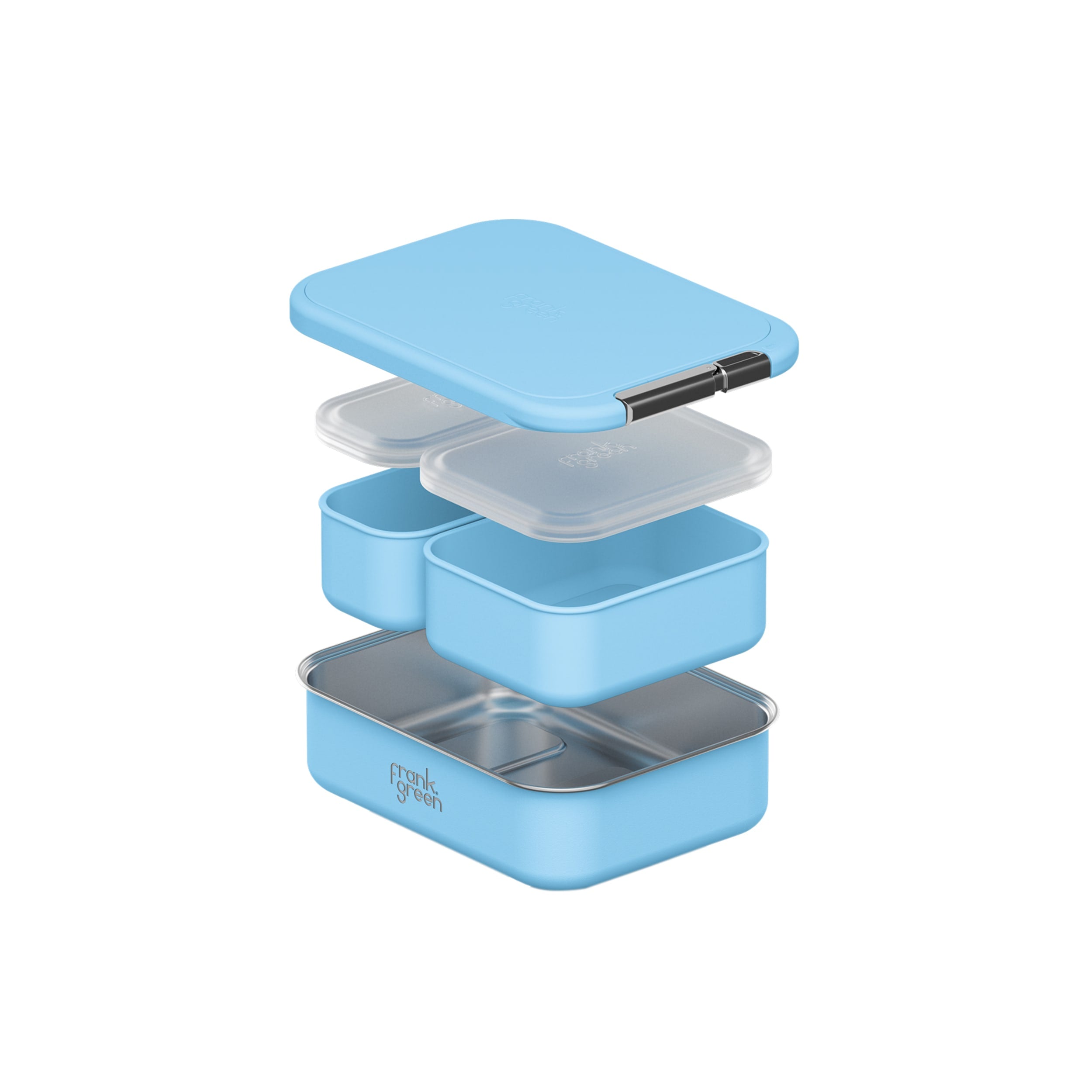 frank green Lunch Container with Silicone Lid - Sky Blue