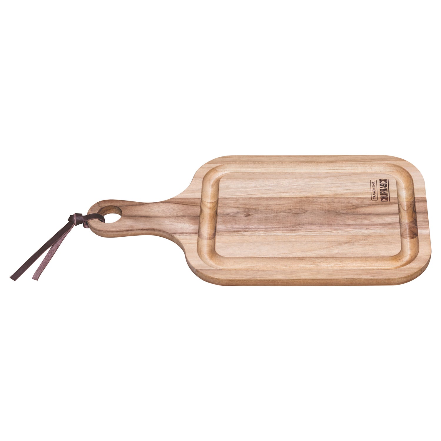 Tramontina Cutting Board Cutting Board With Handle - Teak Wood 460x230mm