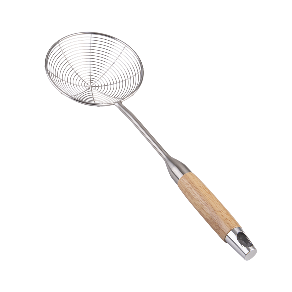 D.Line Stainless Steel Wok Wire Skimmer with Beechwood Handle 13.5 cm