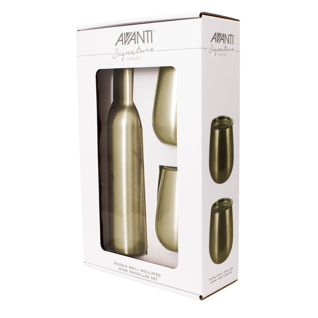 Avanti  Double Wall Insulated Wine Traveller Set - Champagne