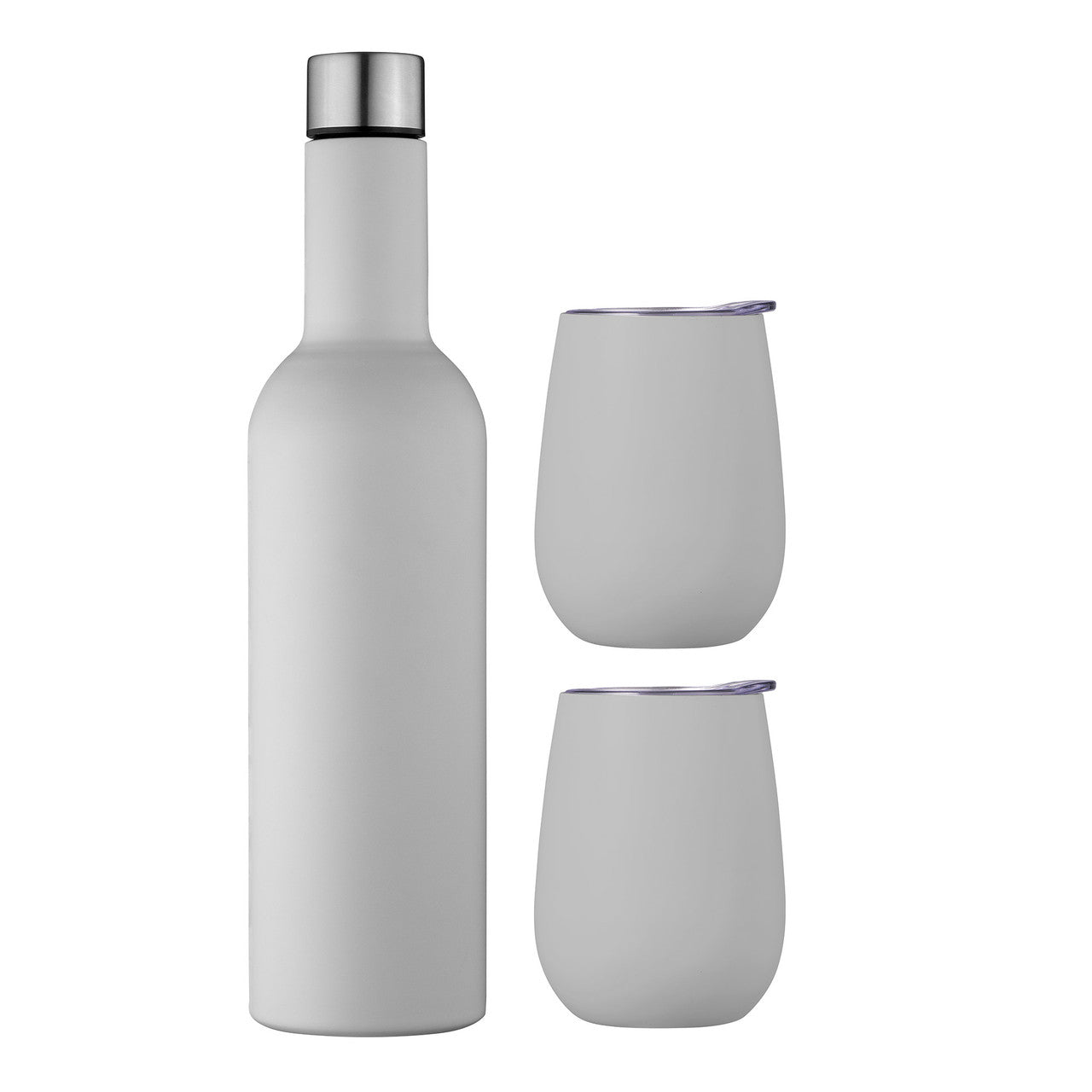 Avanti  Double Wall Insulated Wine Traveller Set - Dove Grey