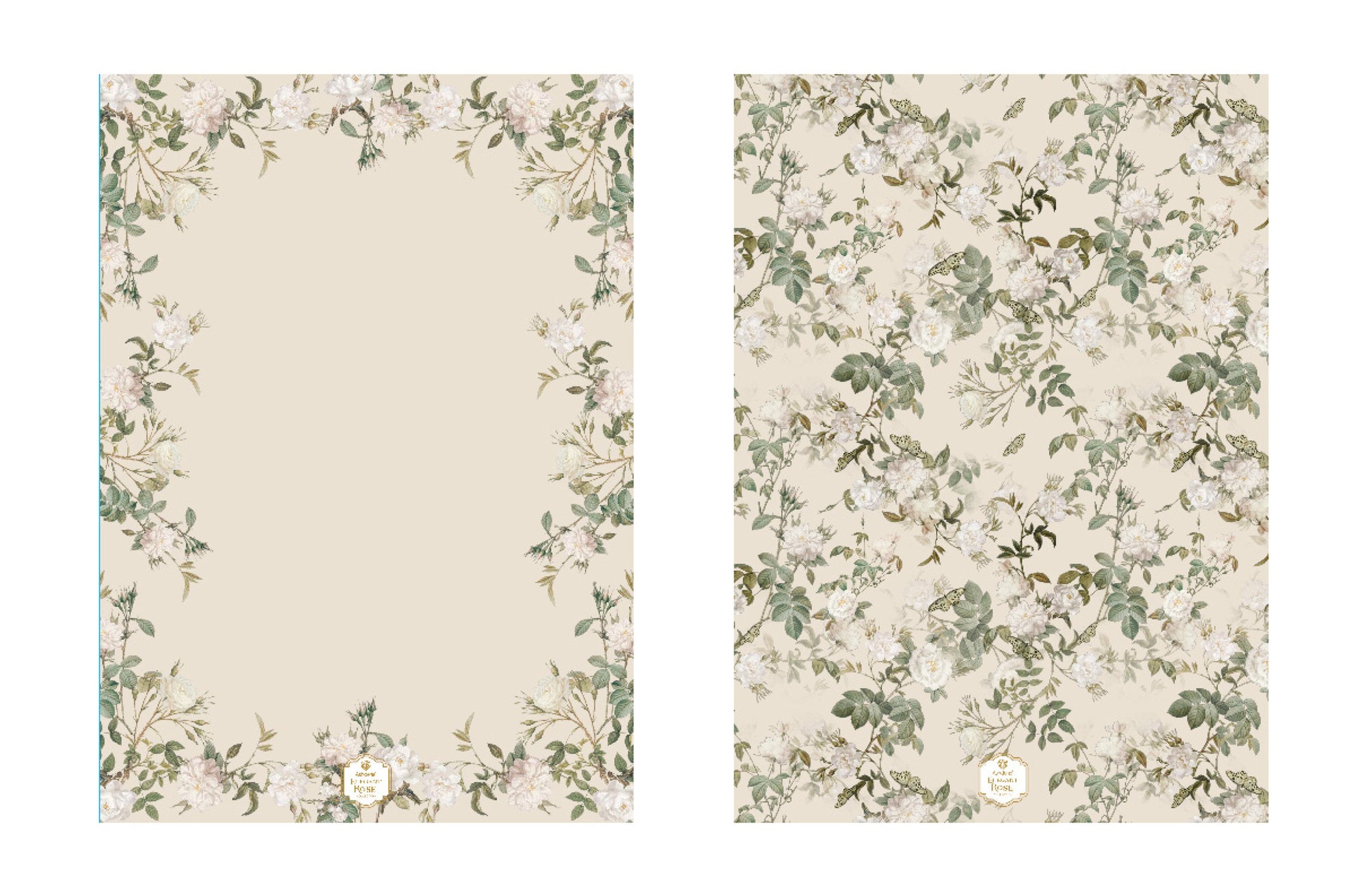 Ashdene Elegant Rose Cream 2pk Kitchen Towel