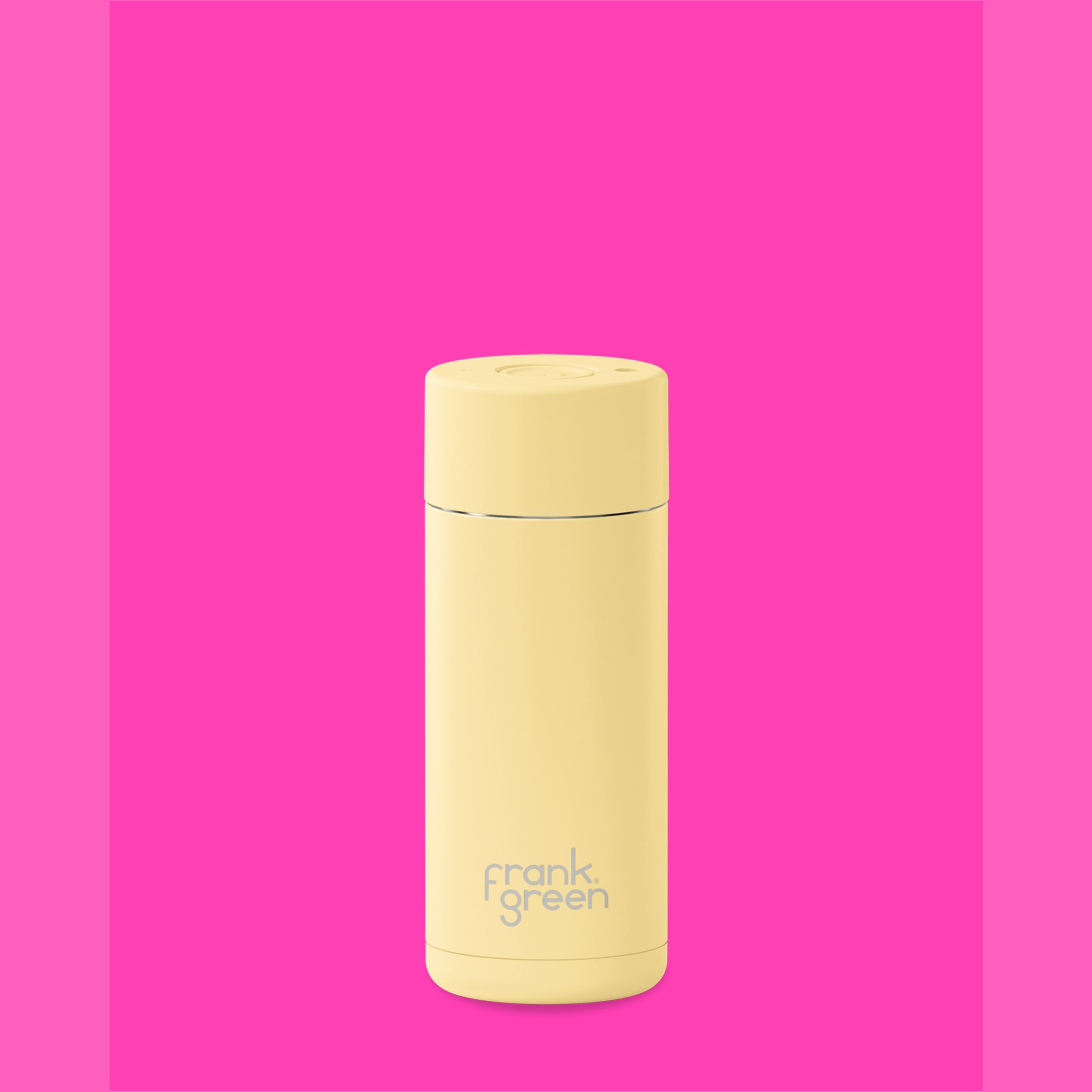 frank green 16oz Reusable Cup with Push Button Lid - Buttermilk