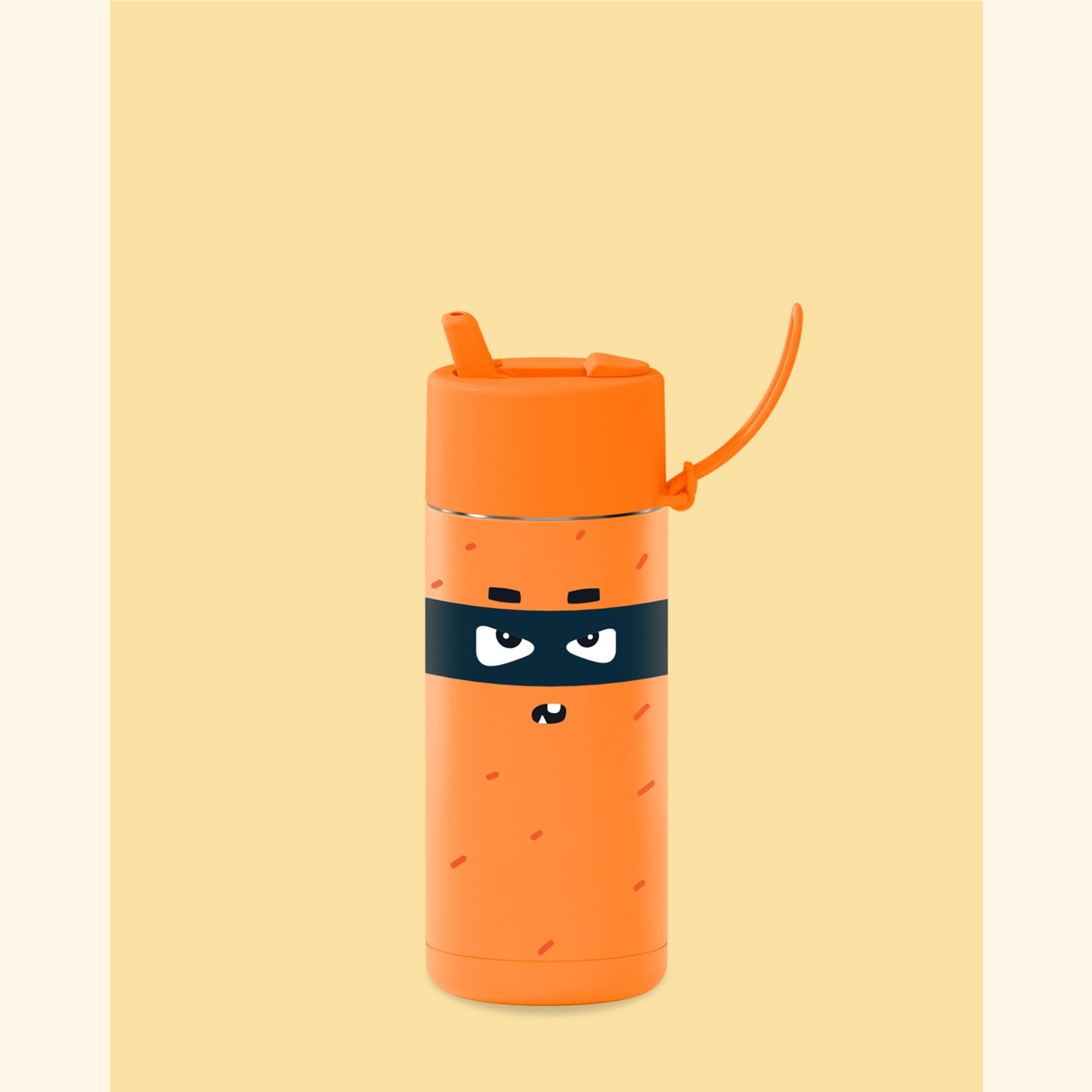 frank green 16oz Franksters Robin with Flip Straw Lid - Neon Orange
