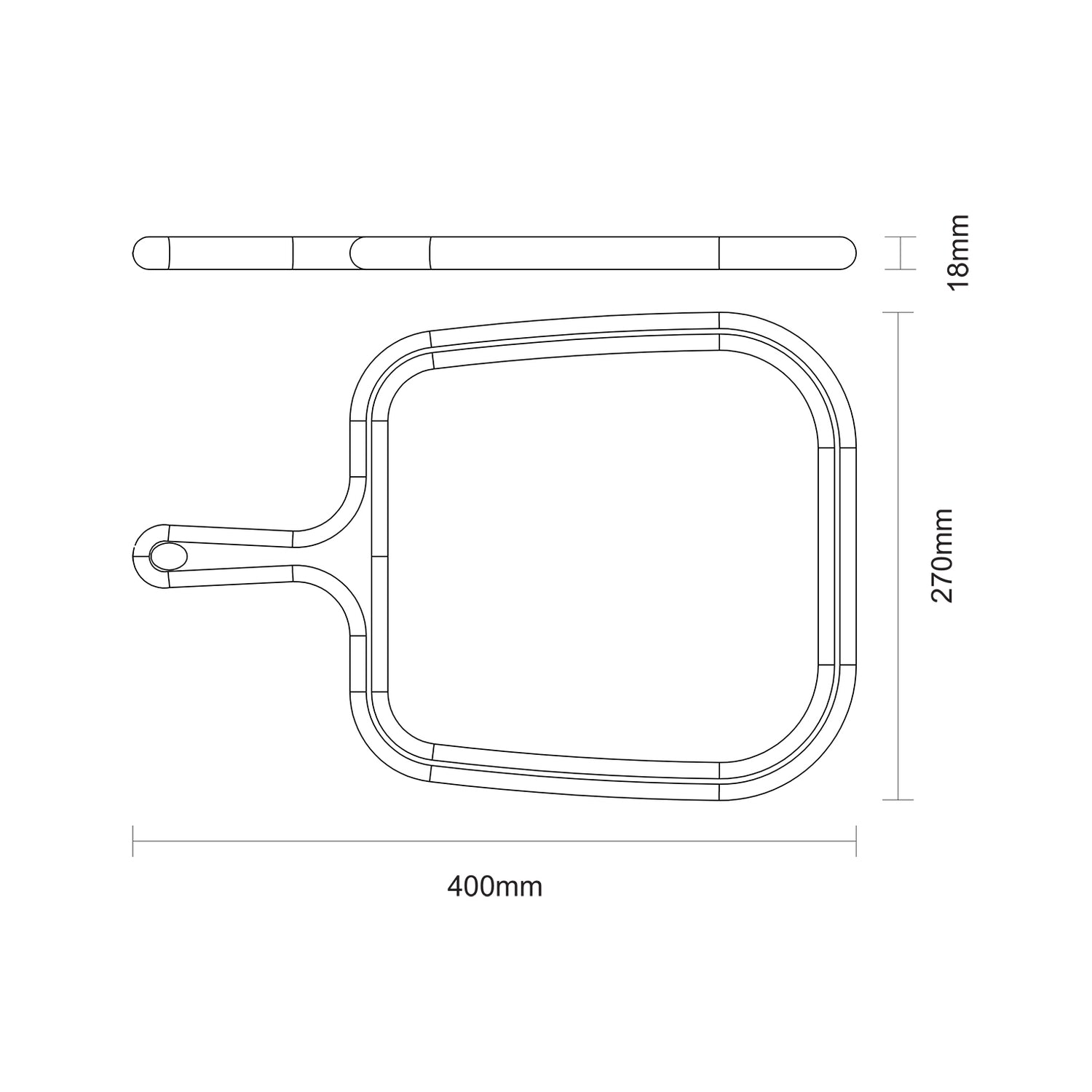 Tramontina Provence Steak Board In Teak Wood 400x270cm