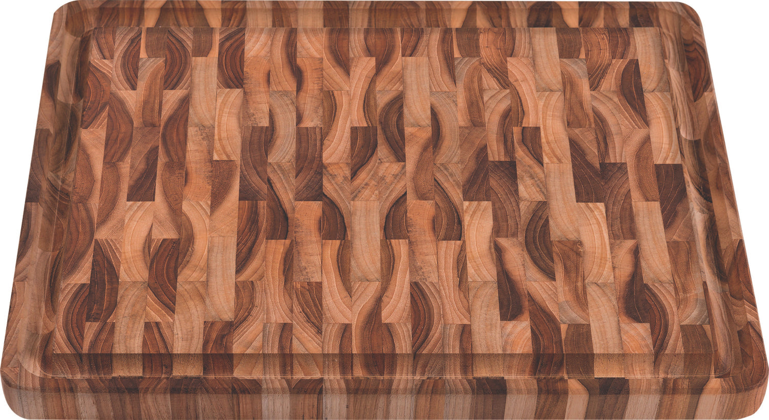 Tramontina Teak Rectangular Cube End Grain Barbecue Board - 45x34 cm.