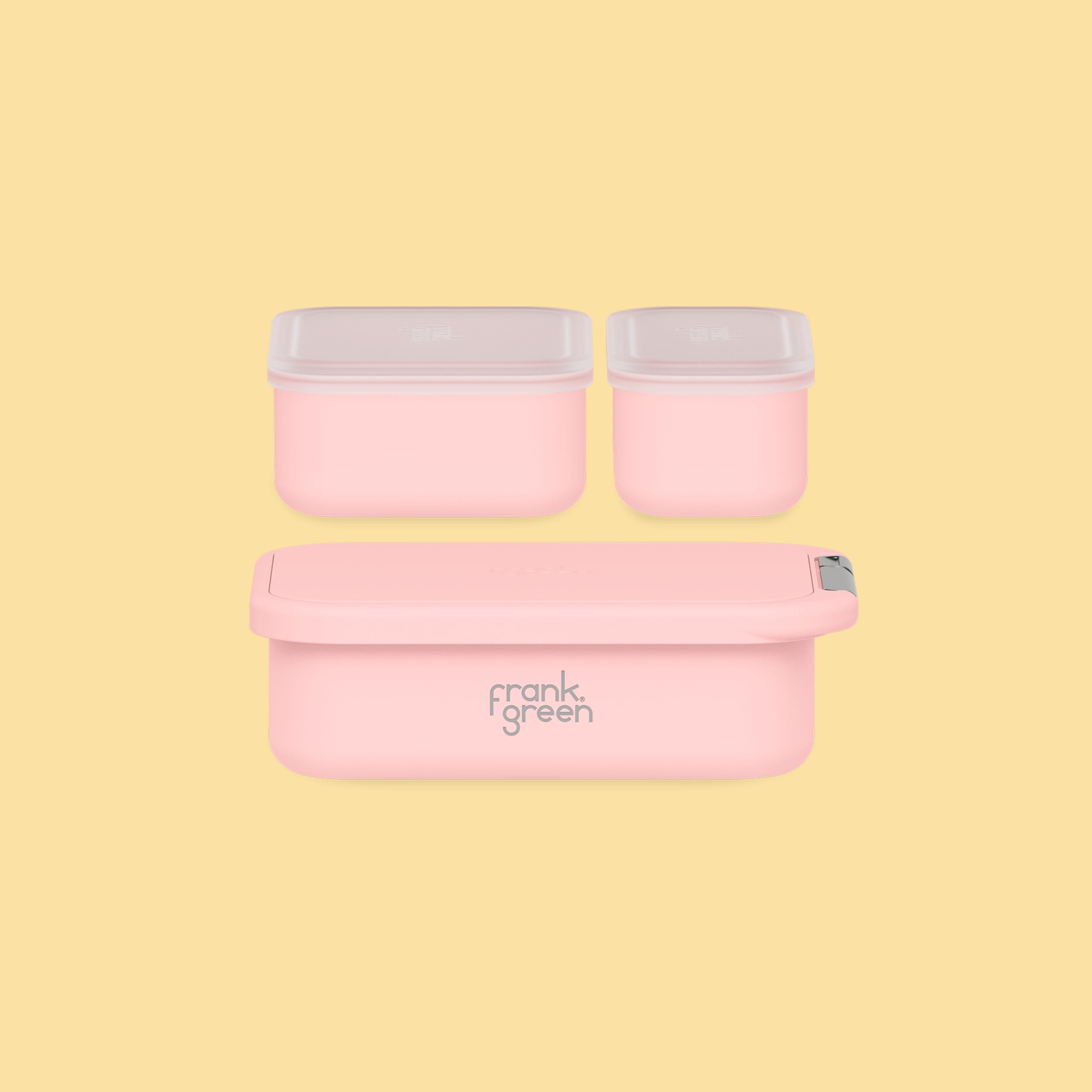 frank green Lunch Container with Silicone Lid - Blushed