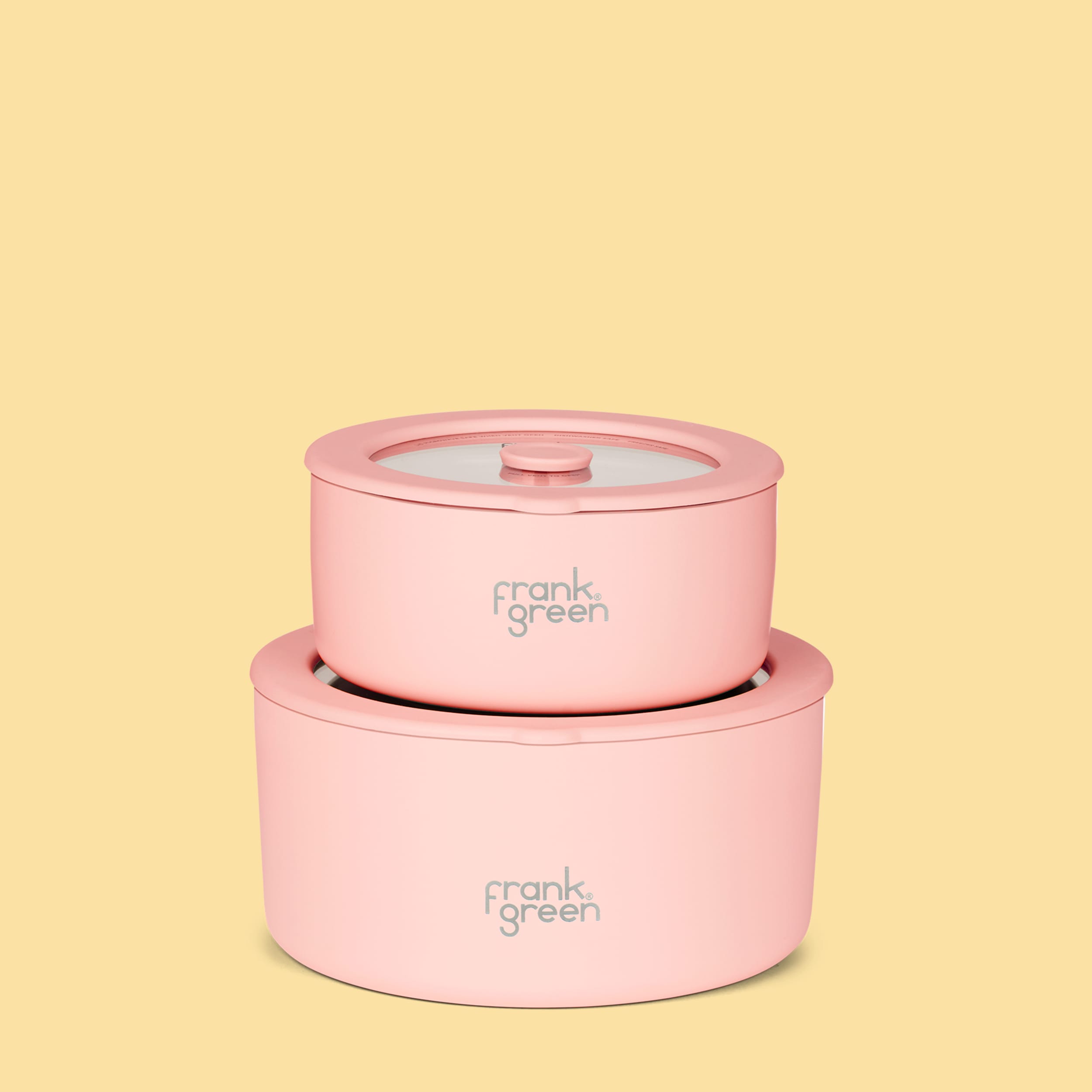 frank green Pack of 2 Bowls w Lid - Blushed