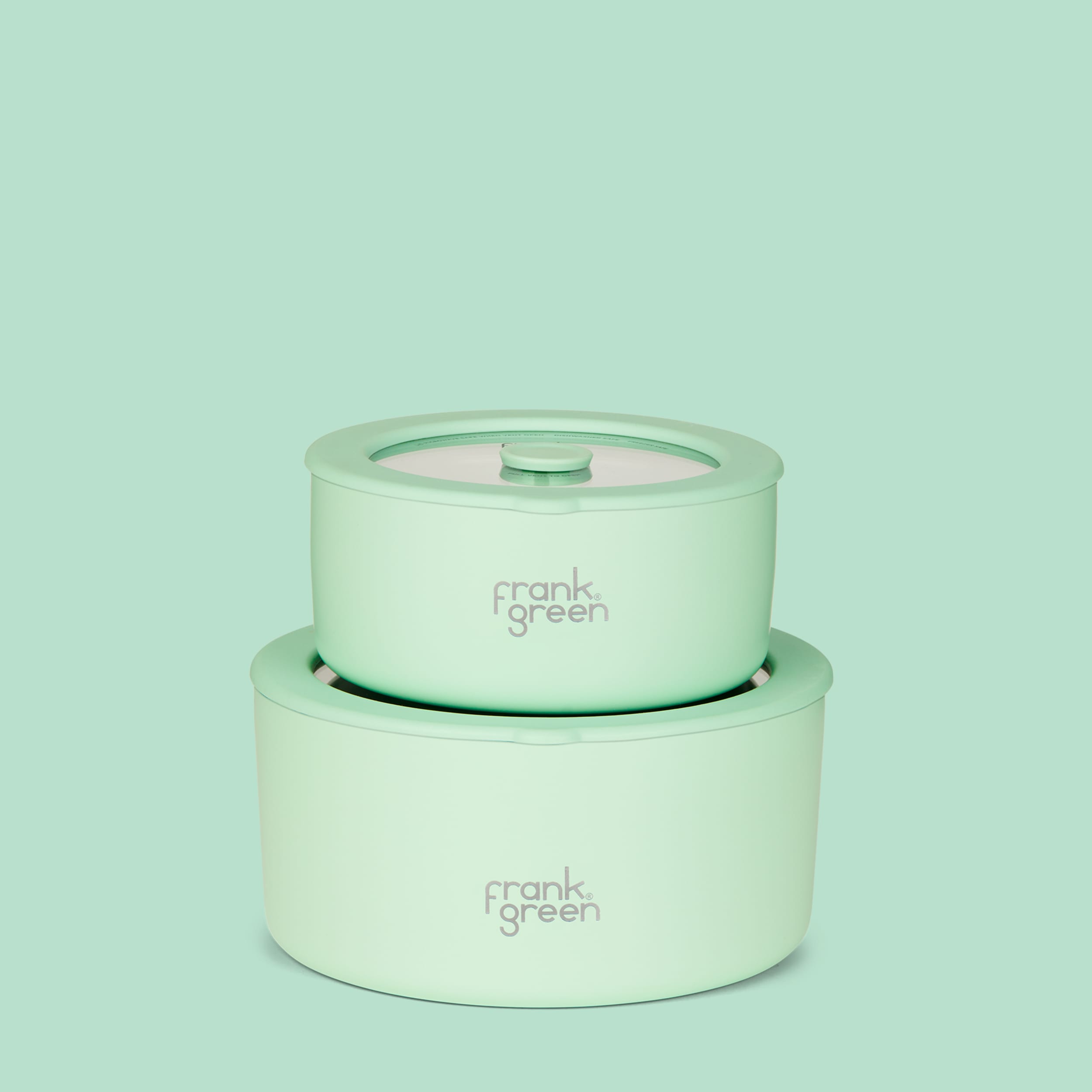 frank green Pack of 2 Bowls w Lid - Mint Gelato