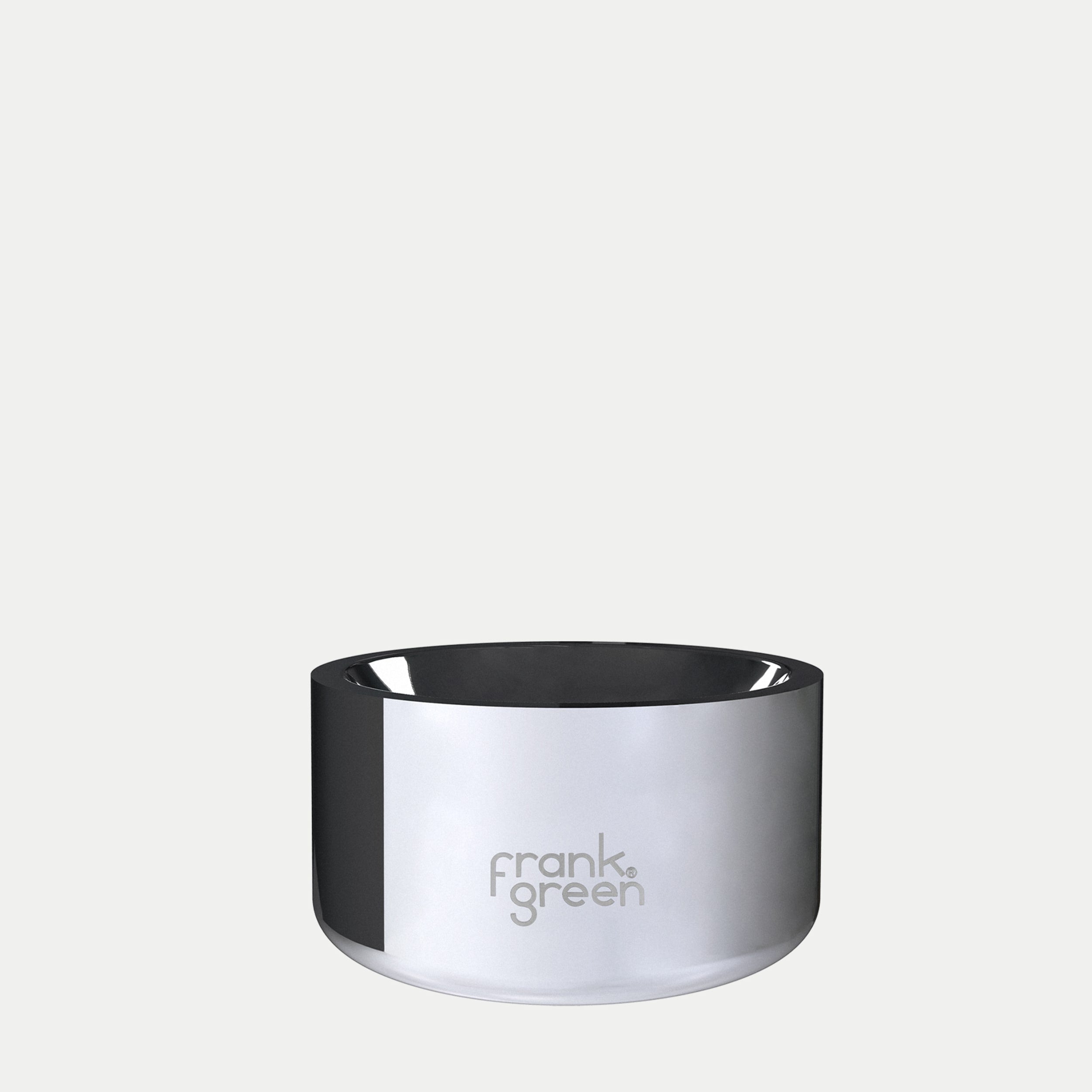 frank green Pet Bowl Small - Silver / Neon Pink Base Ring