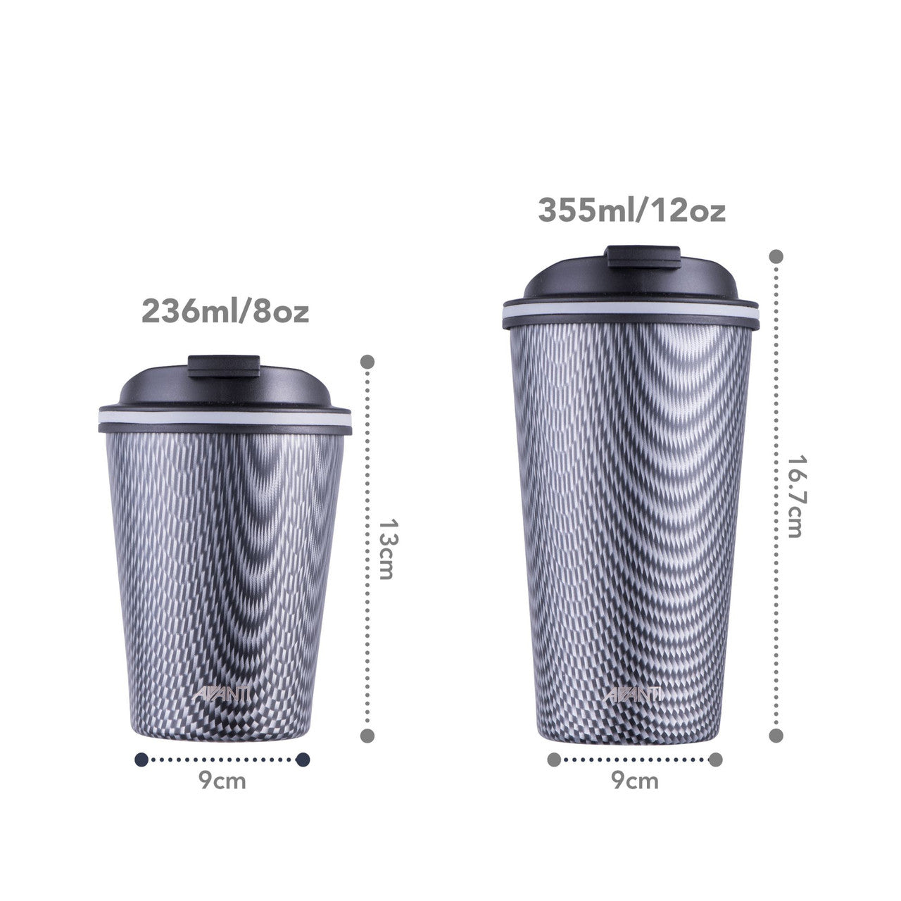 Avanti  GOCUP Double Wall Insulated Cup - Carbon - 236ml
