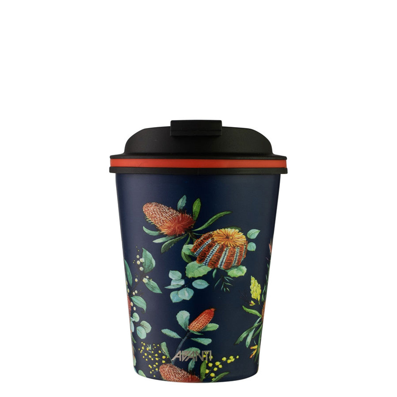 Avanti  GOCUP Double Wall Insulated Cup - Australian Natives - Navy - 236ml