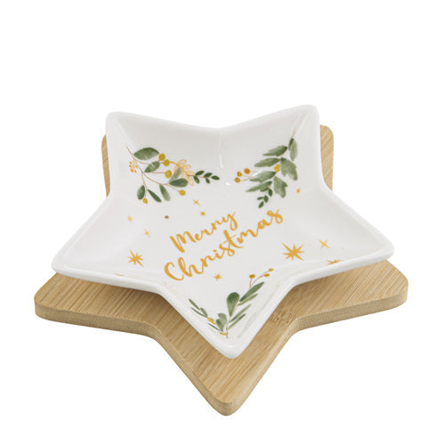 Ladelle Lumina 2pc Star Bowl & Tray Set