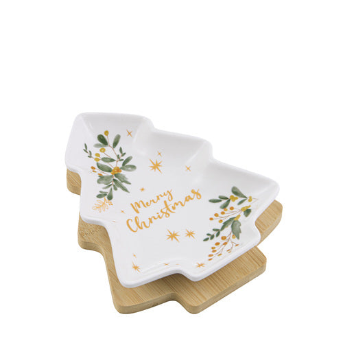 Ladelle Lumina 2pc Tree Bowl & Tray Set