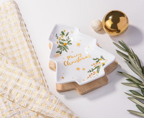 Ladelle Lumina 2pc Tree Bowl & Tray Set
