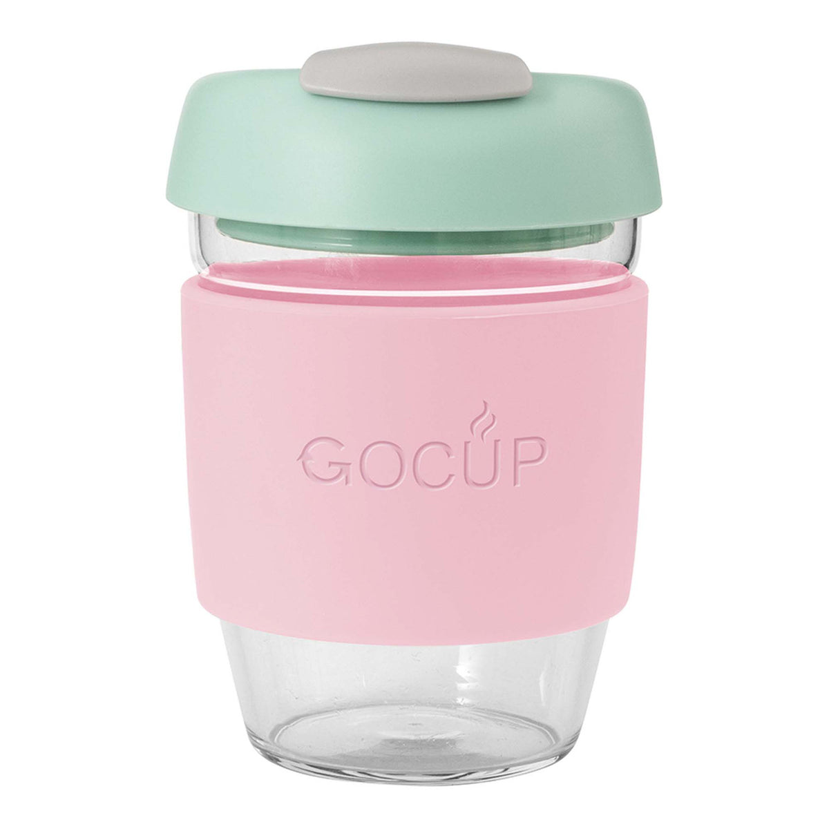 Avanti  Glass GOCUP - 296ml/10Oz - Pink/Mint/Grey