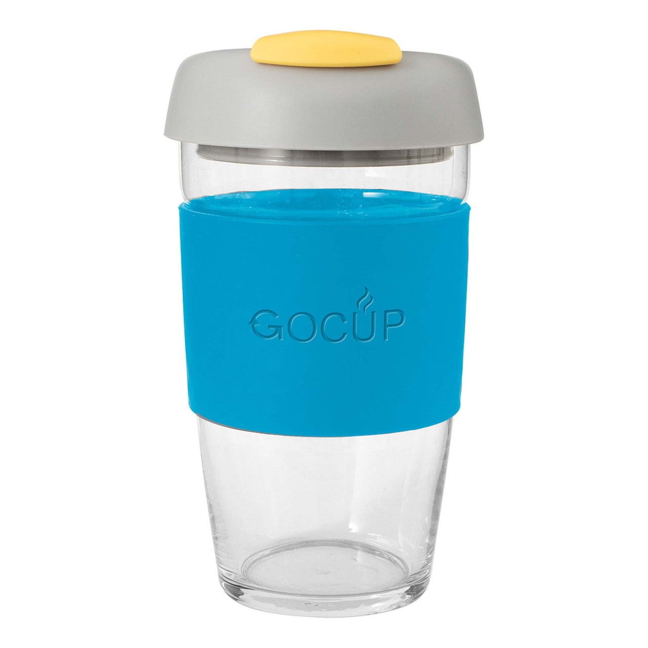 Avanti  Glass GOCUP - 473ml/16Oz - Blue/Grey/Yellow