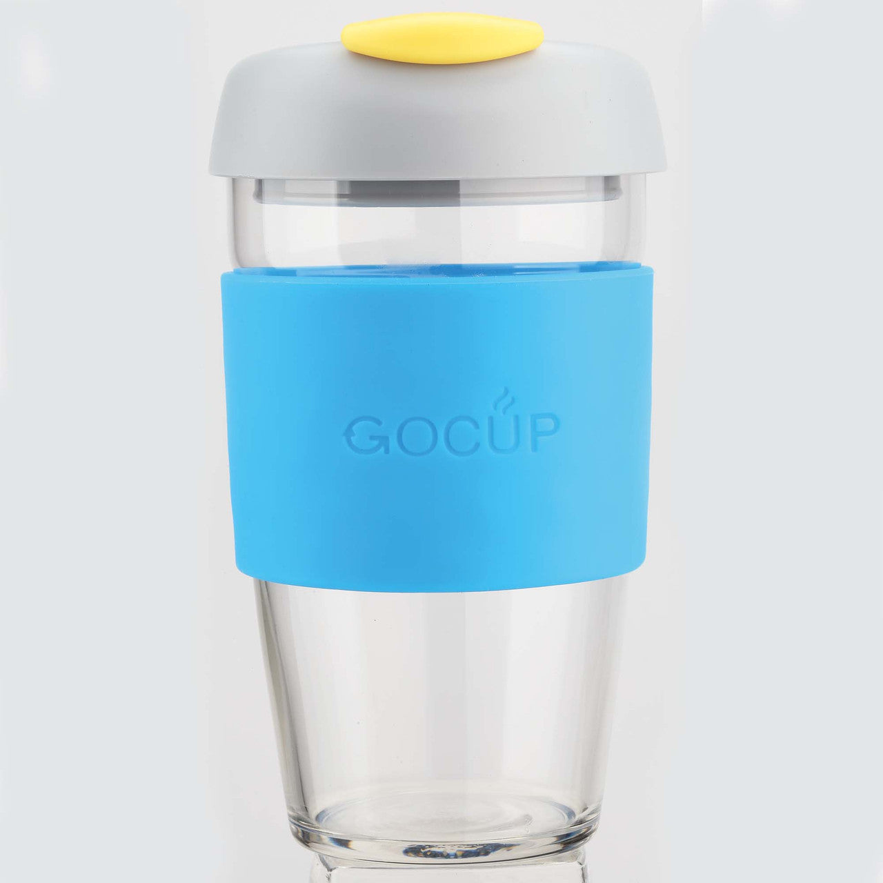 Avanti  Glass GOCUP - 473ml/16Oz - Blue/Grey/Yellow