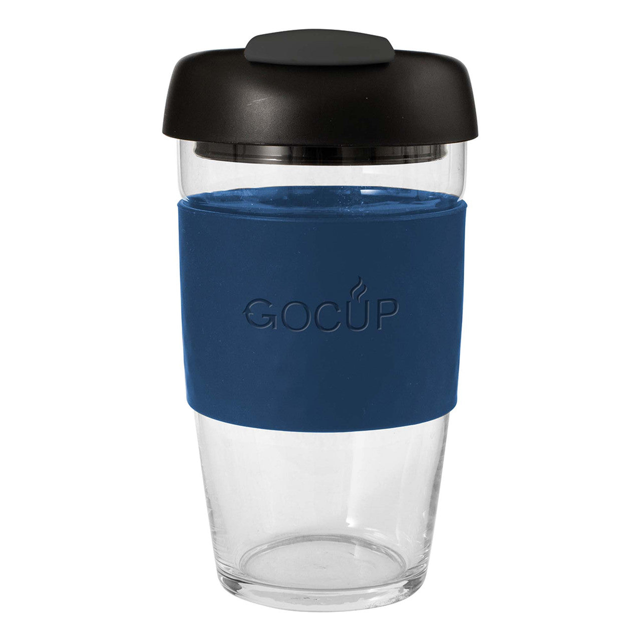 Avanti  Glass GOCUP - 473ml/16Oz - Navy/Black/Grey
