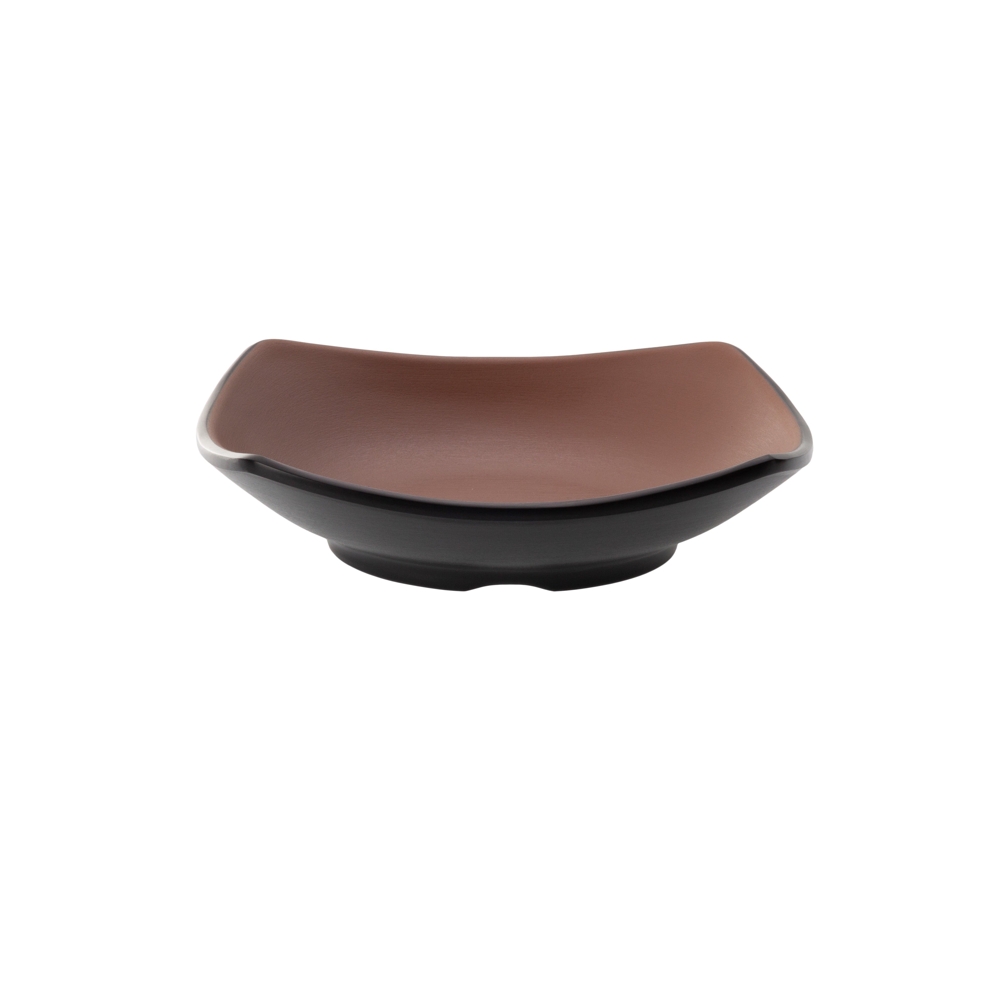 COUCOU Square Bowl 150x150mm - Brown & Black