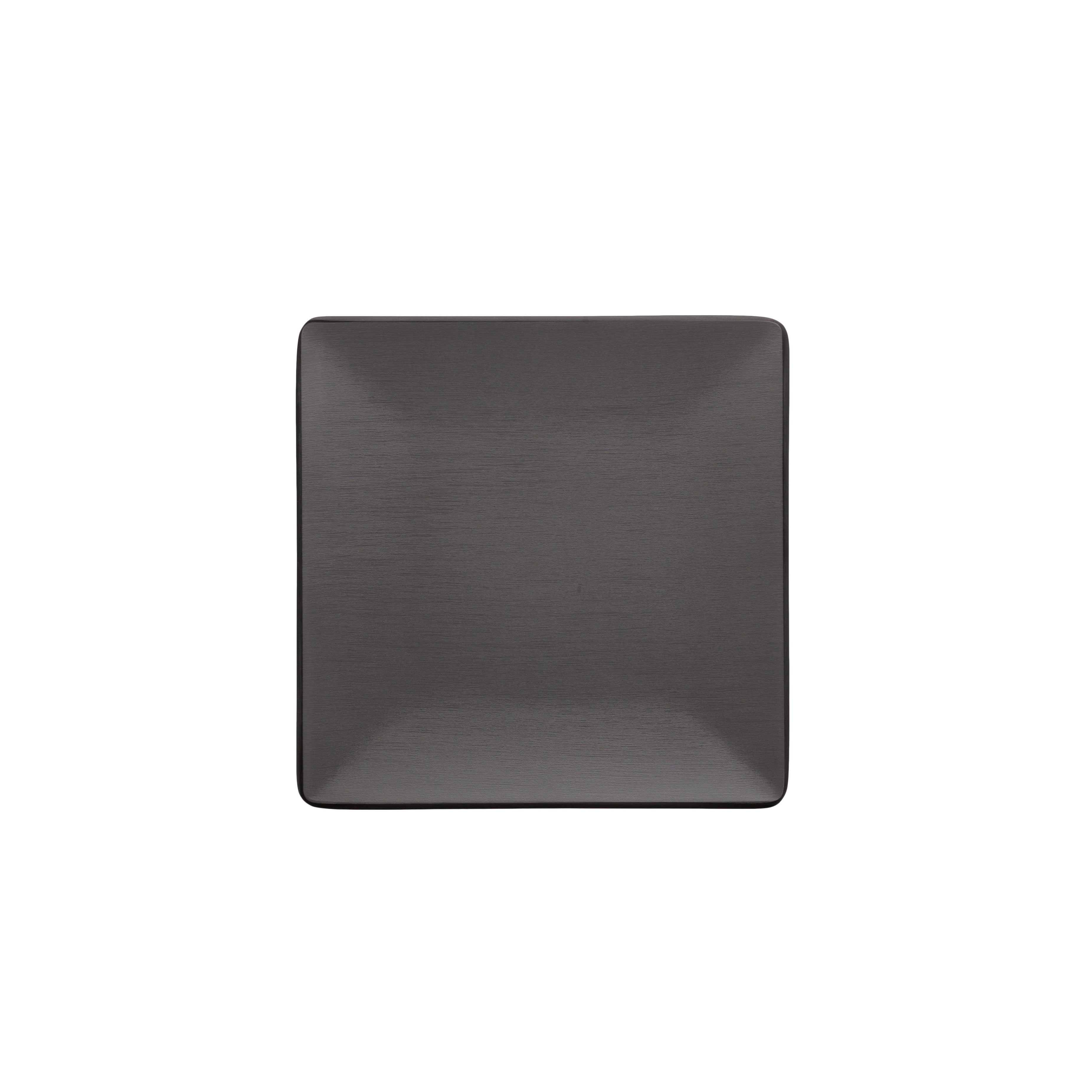 COUCOU Square Plate 175x175mm - Grey & Black