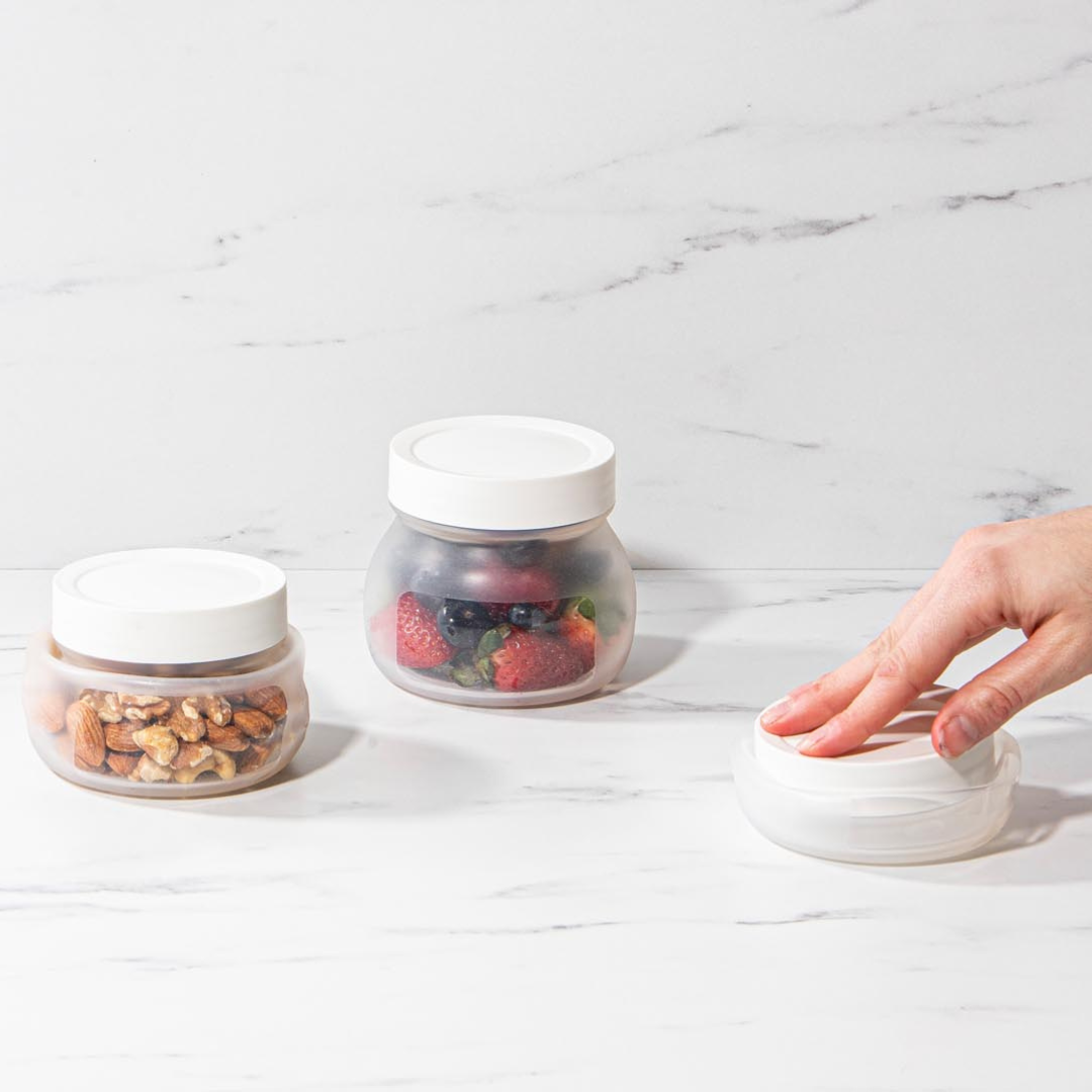 Eco Ladelle Eco Flexi White 2pk Medium Jar