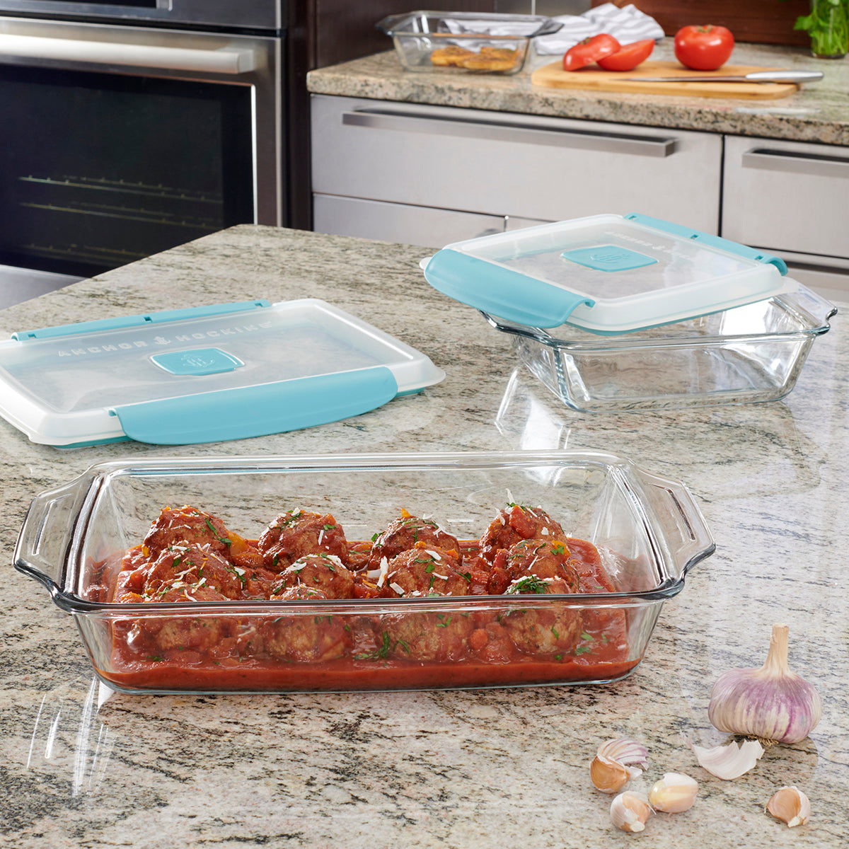 Anchor Hocking TrueLock Locking Lid Rectangle Baking Dish (2.85L)