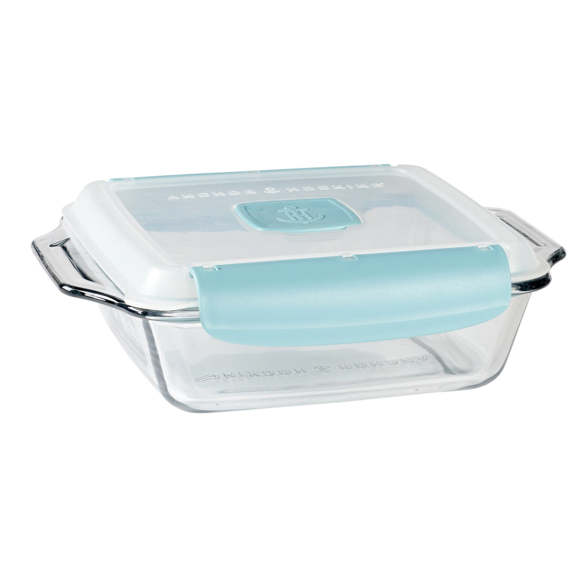 Anchor Hocking TrueLock Dish with Lid 20cm Glass Square Container