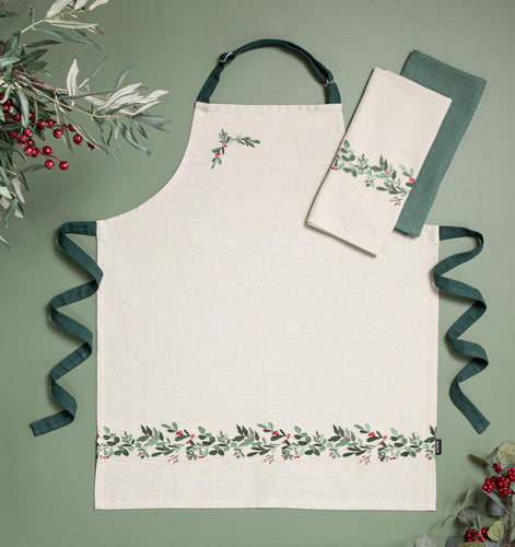 Ladelle Christmas Botanical 2pk Kitchen Towel