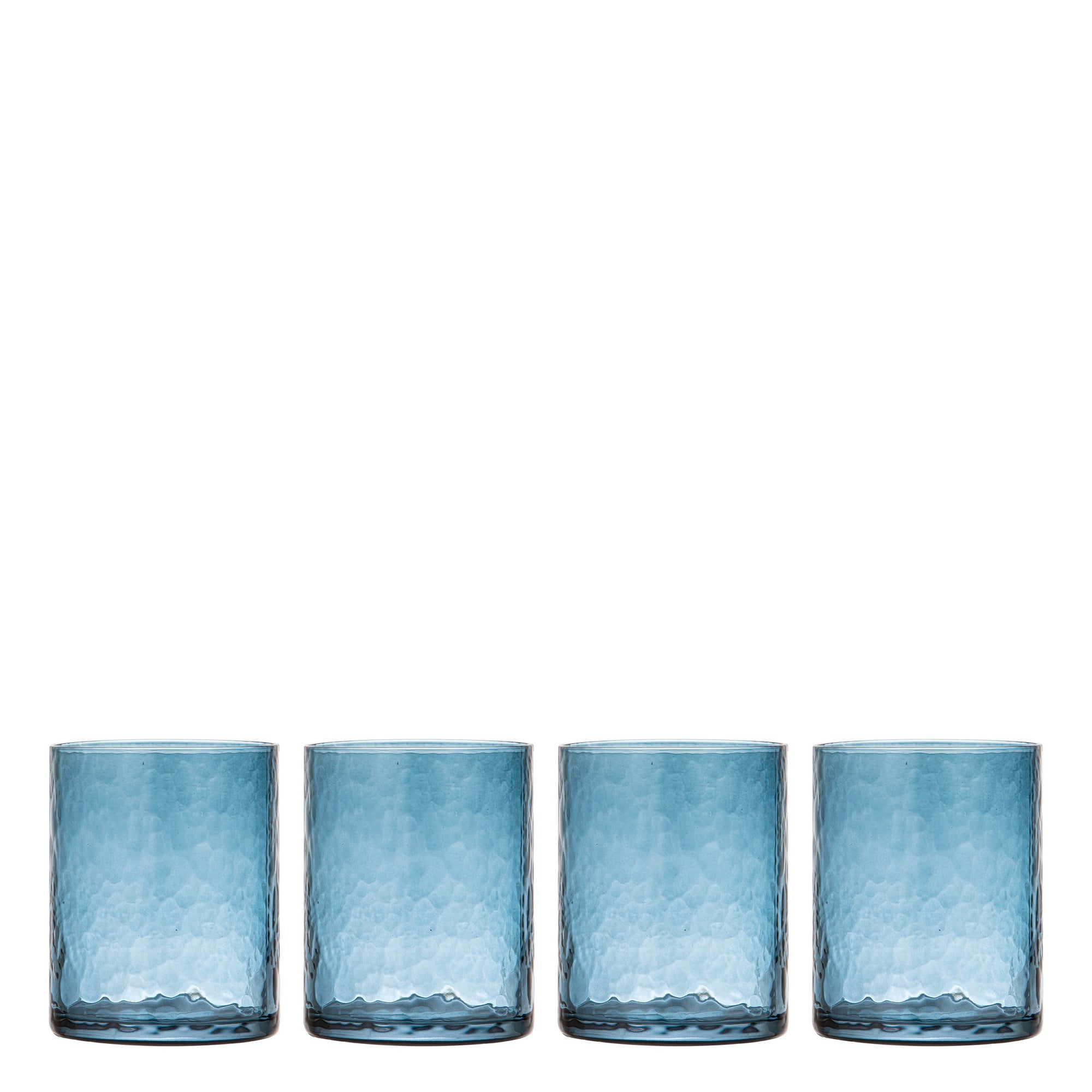 Ladelle Flynn Blue 4pk Glass Tumbler