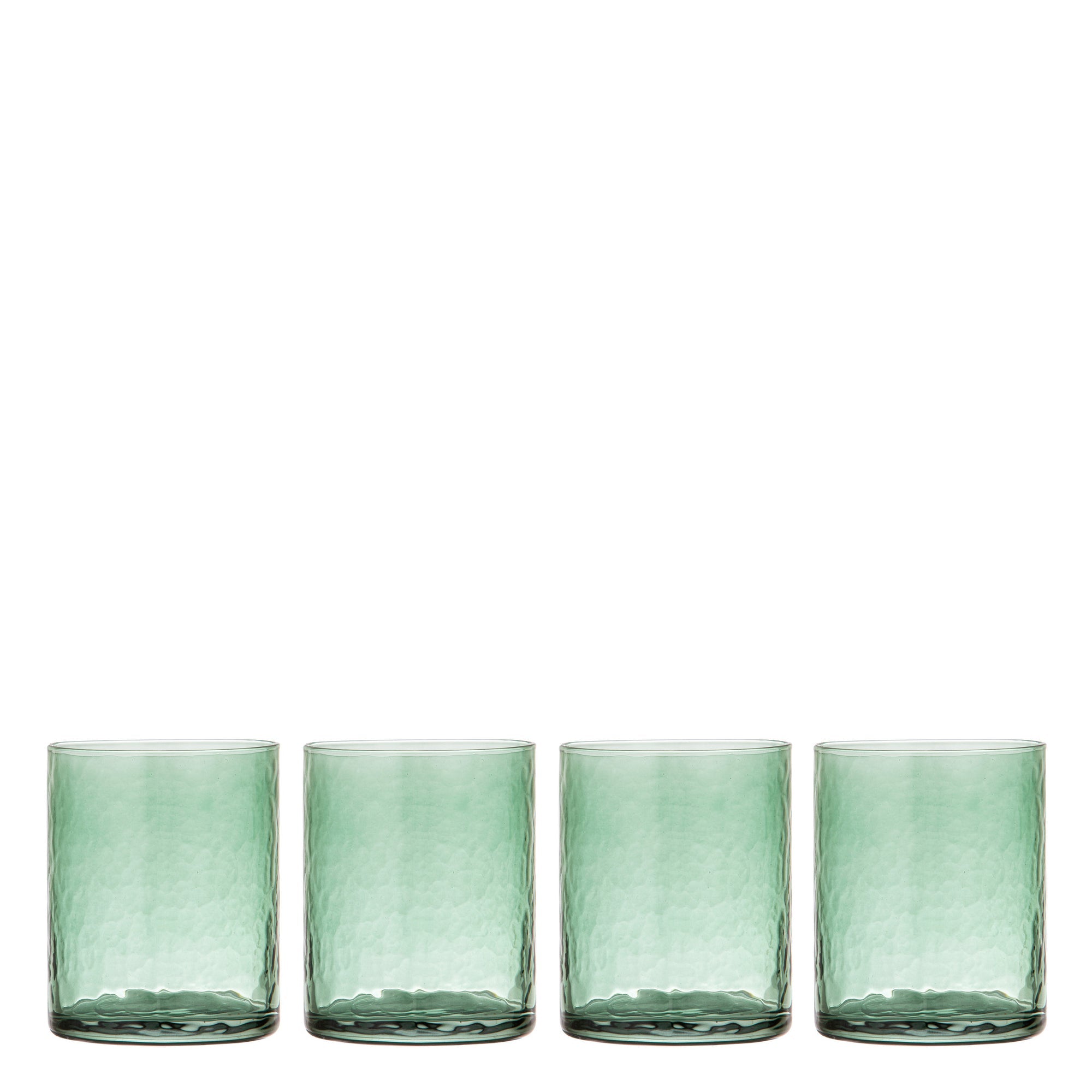Ladelle Flynn Green 4pk Glass Tumbler