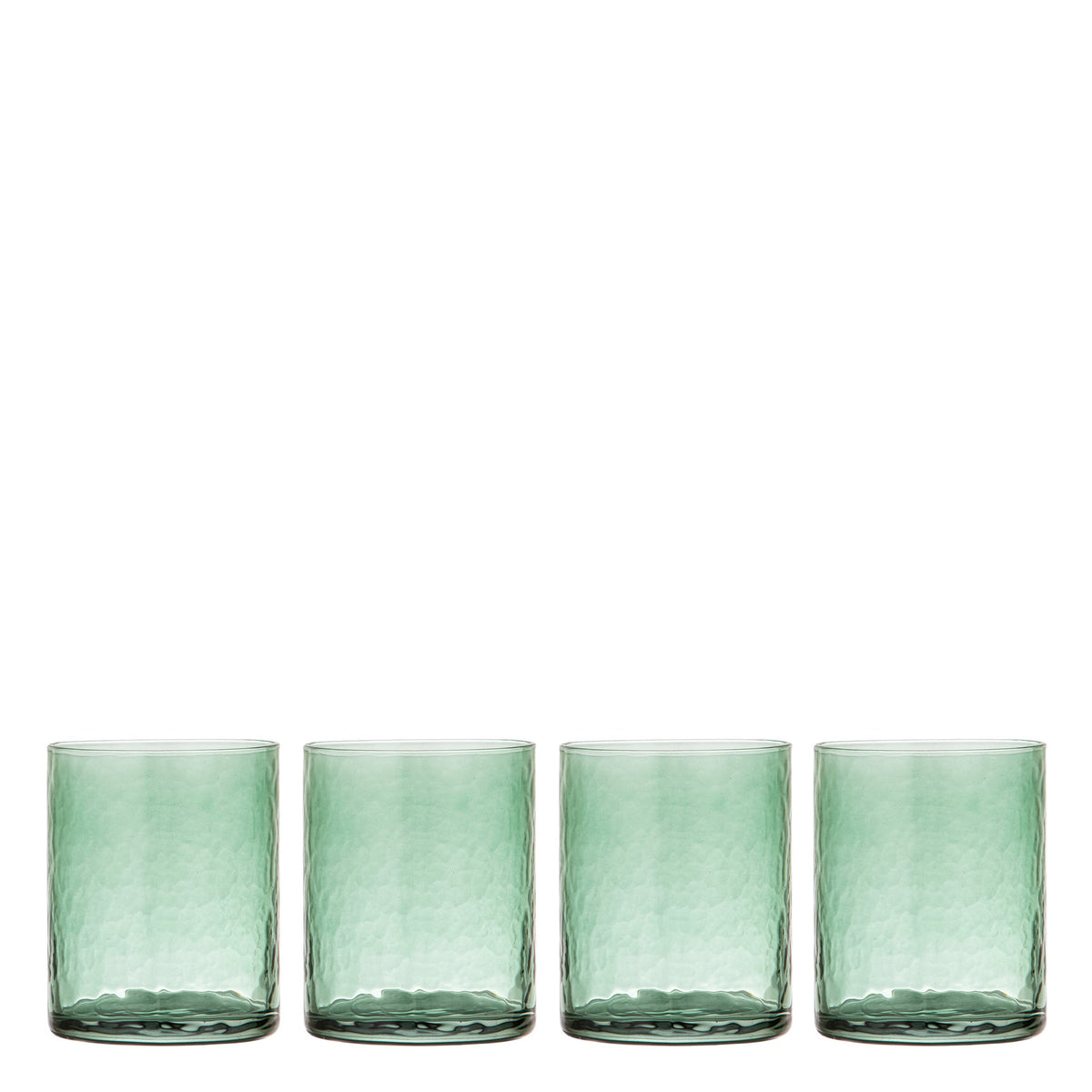 Ladelle Flynn Green 4pk Glass Tumbler