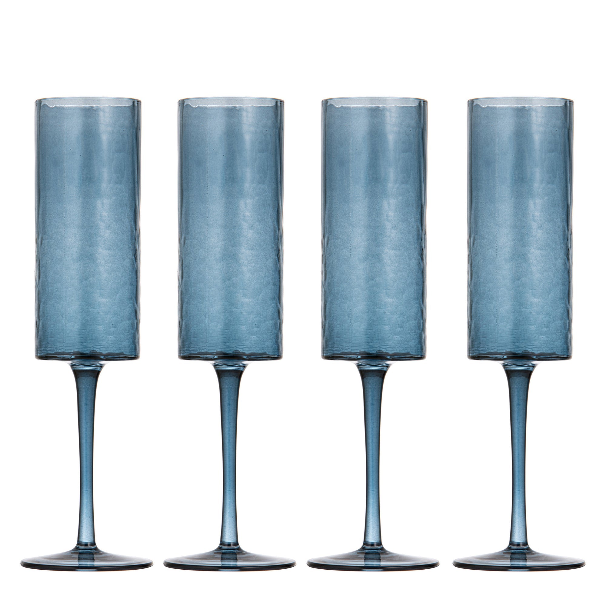 Ladelle Flynn Blue 4pk Champagne Glass