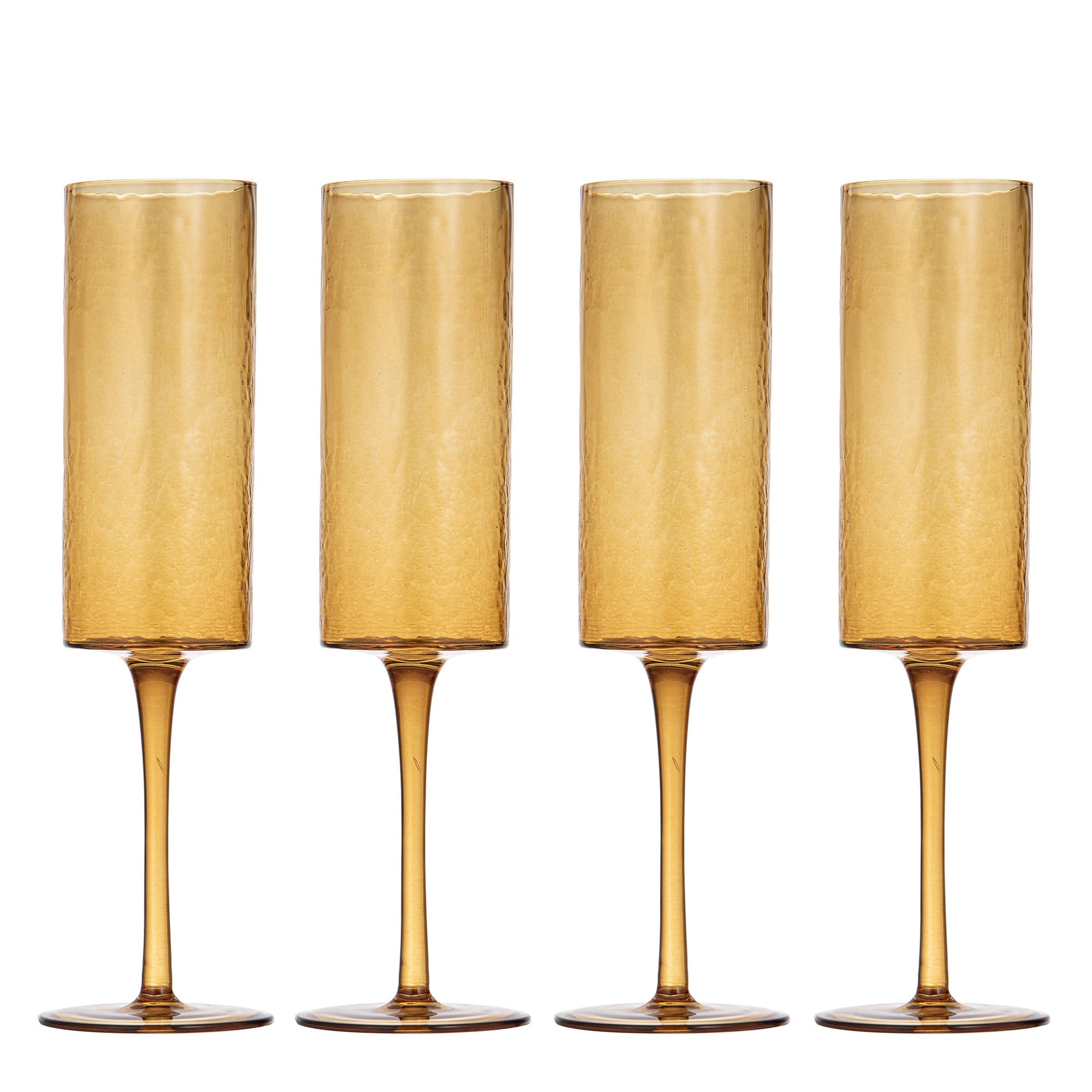 Ladelle Flynn Amber 4pk Champagne Glass