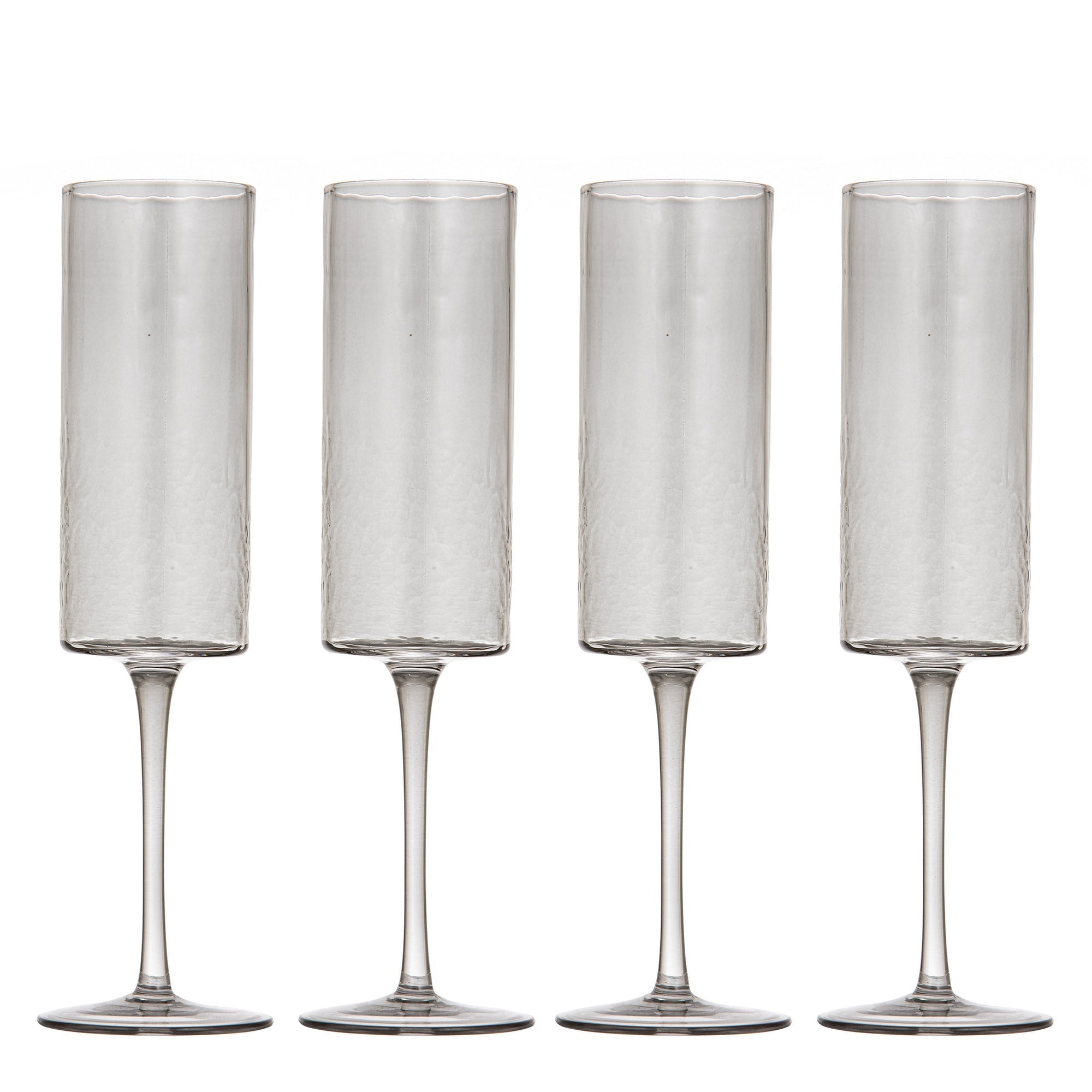 Ladelle Flynn Charcoal 4pk Champagne Glass