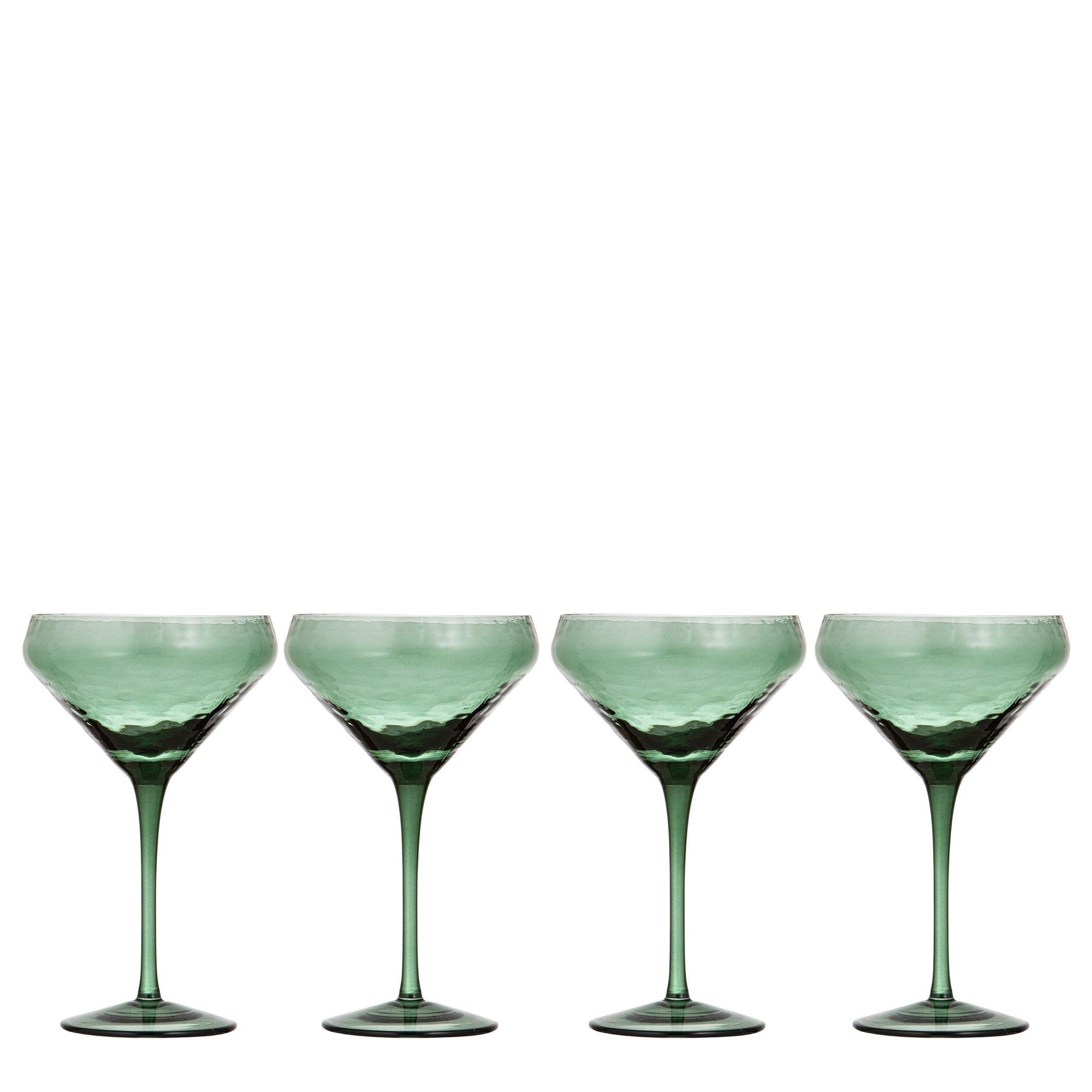 Ladelle Flynn Green 4pk Coupe Glass