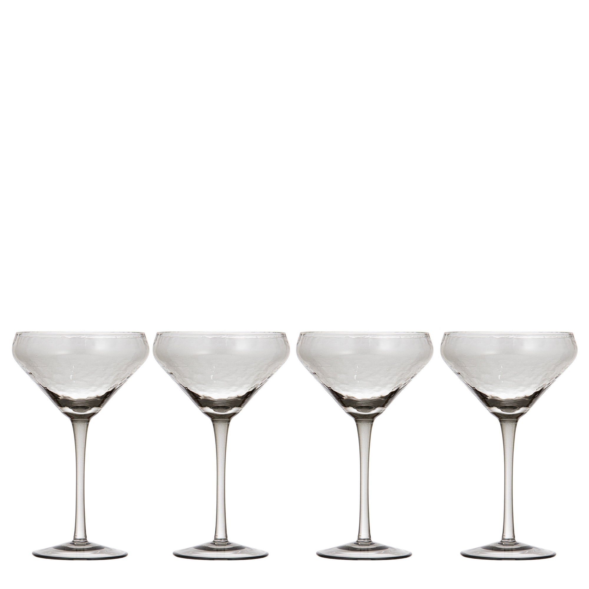 Ladelle Flynn Charcoal 4pk Coupe Glass