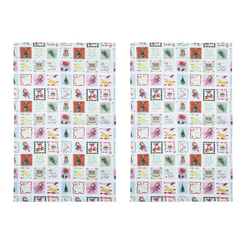Ladelle Fa La La 2pk Kitchen Towel