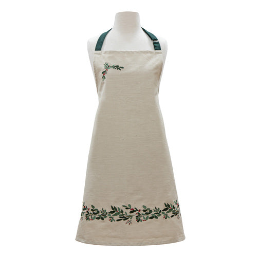 Ladelle Christmas Botanical Apron