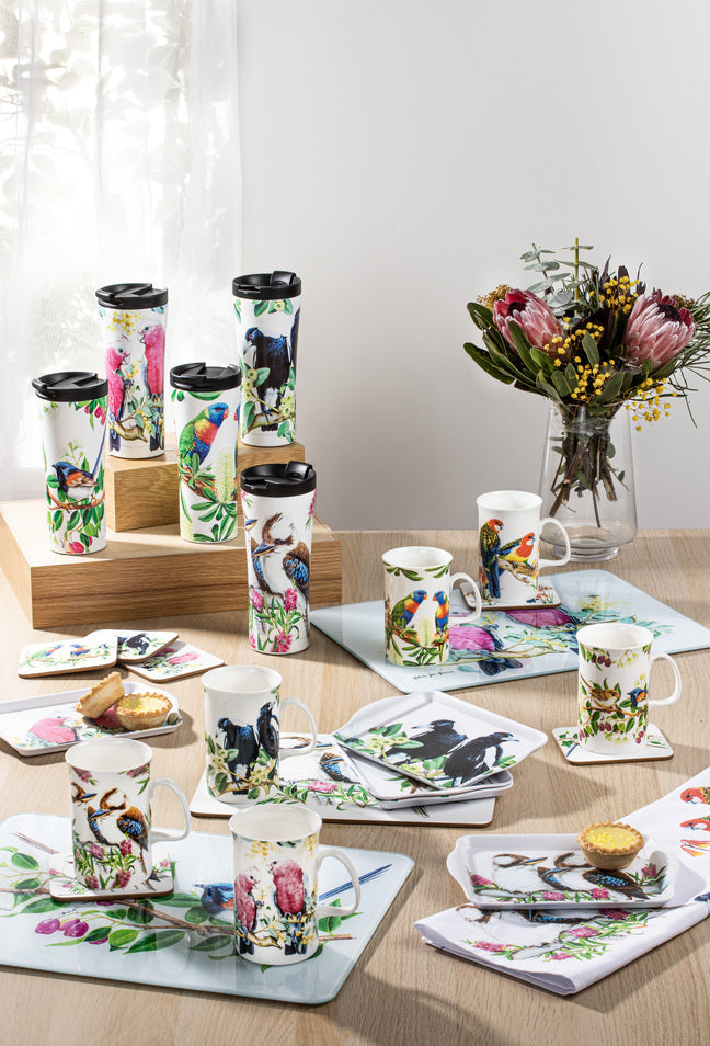 Ashdene Australian Birds Assorted 6pk Coaster
