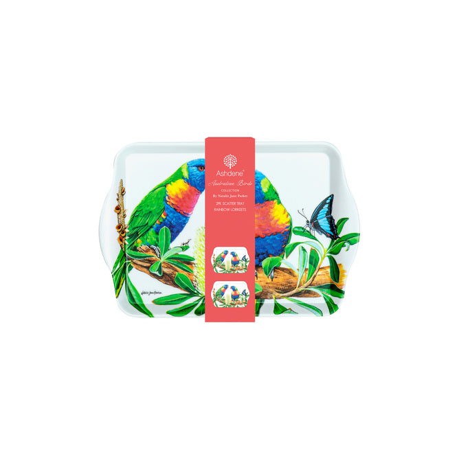 Ashdene Australian Birds Eastern Rosellas 2pk Scatter Tray