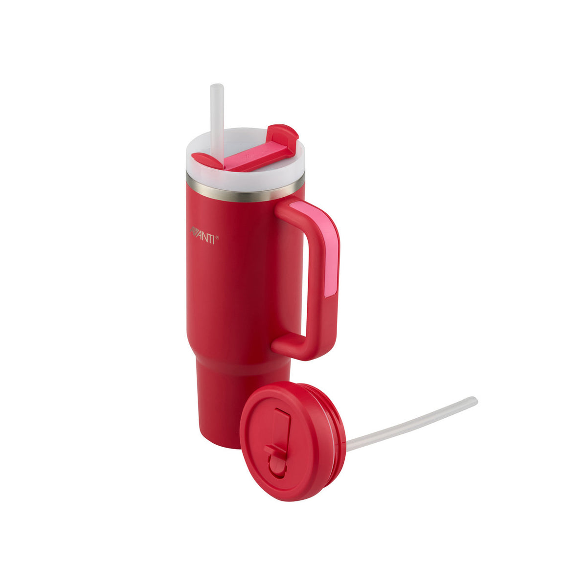 Avanti HydroQuench Insulated Tumbler with Two Lids, 1L - Flame Red