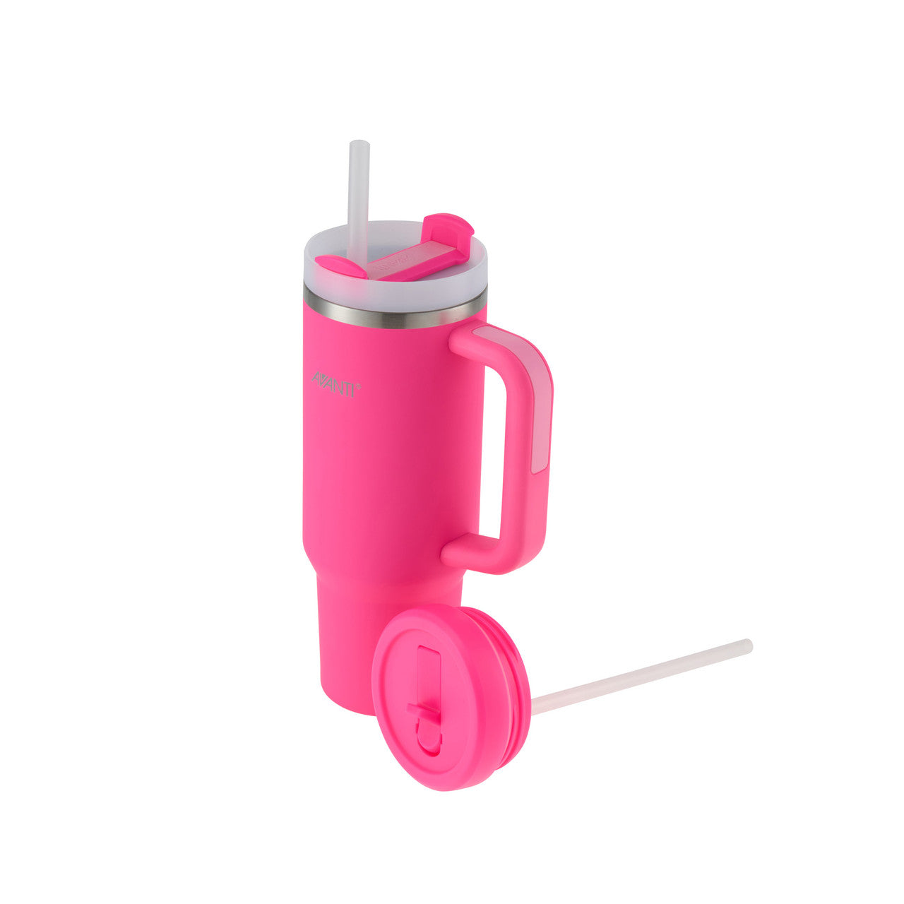 Avanti HydroQuench Insulated Tumbler with Two Lids, 1L - Neon Pink