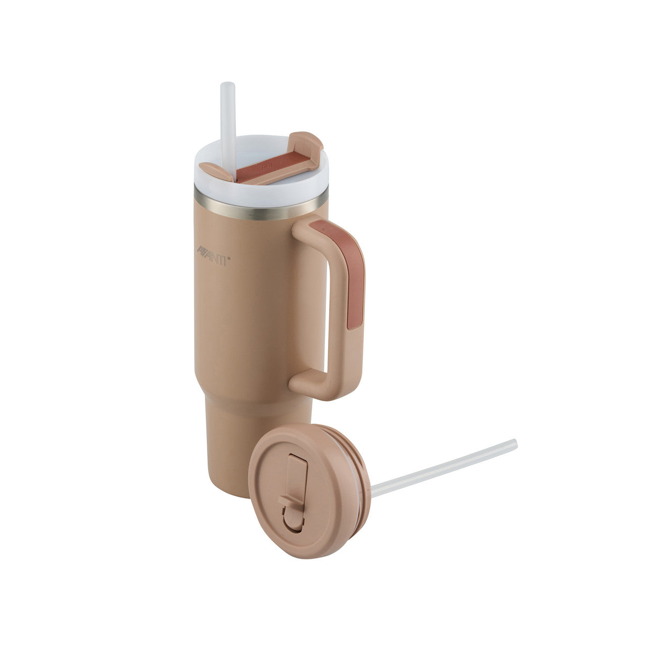 Avanti HydroQuench Insulated Tumbler with Two Lids, 1L - Mocha