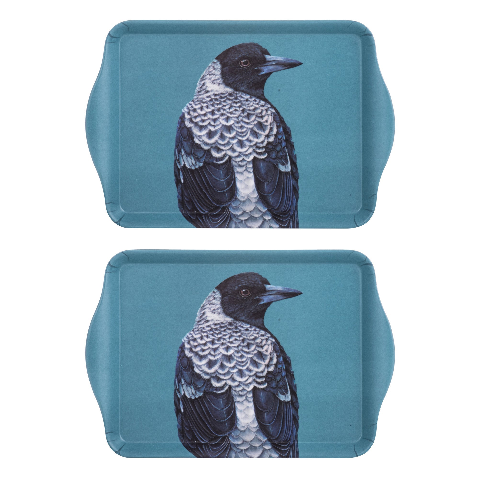 Ashdene Modern Birds Magpie 2pk Scatter Tray