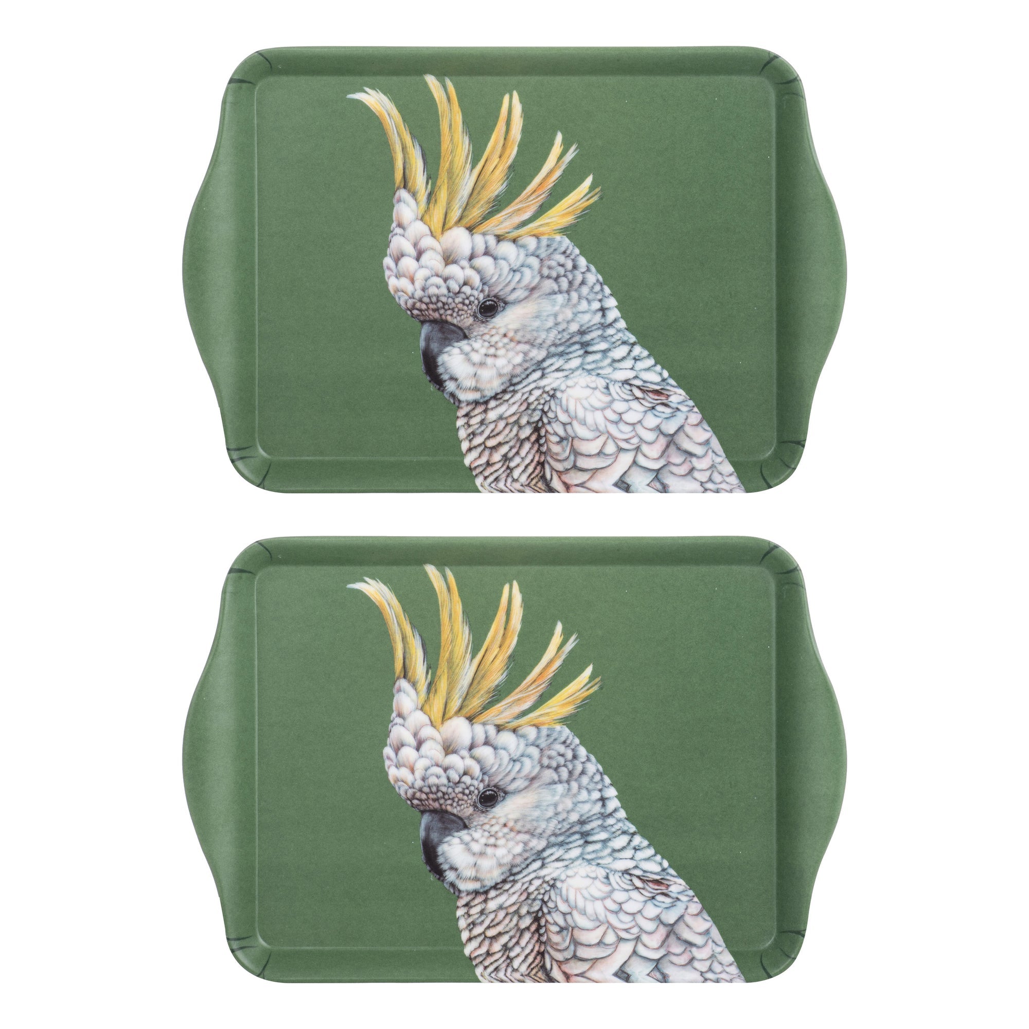 Ashdene Modern Birds Cockatoo 2pk Scatter Tray
