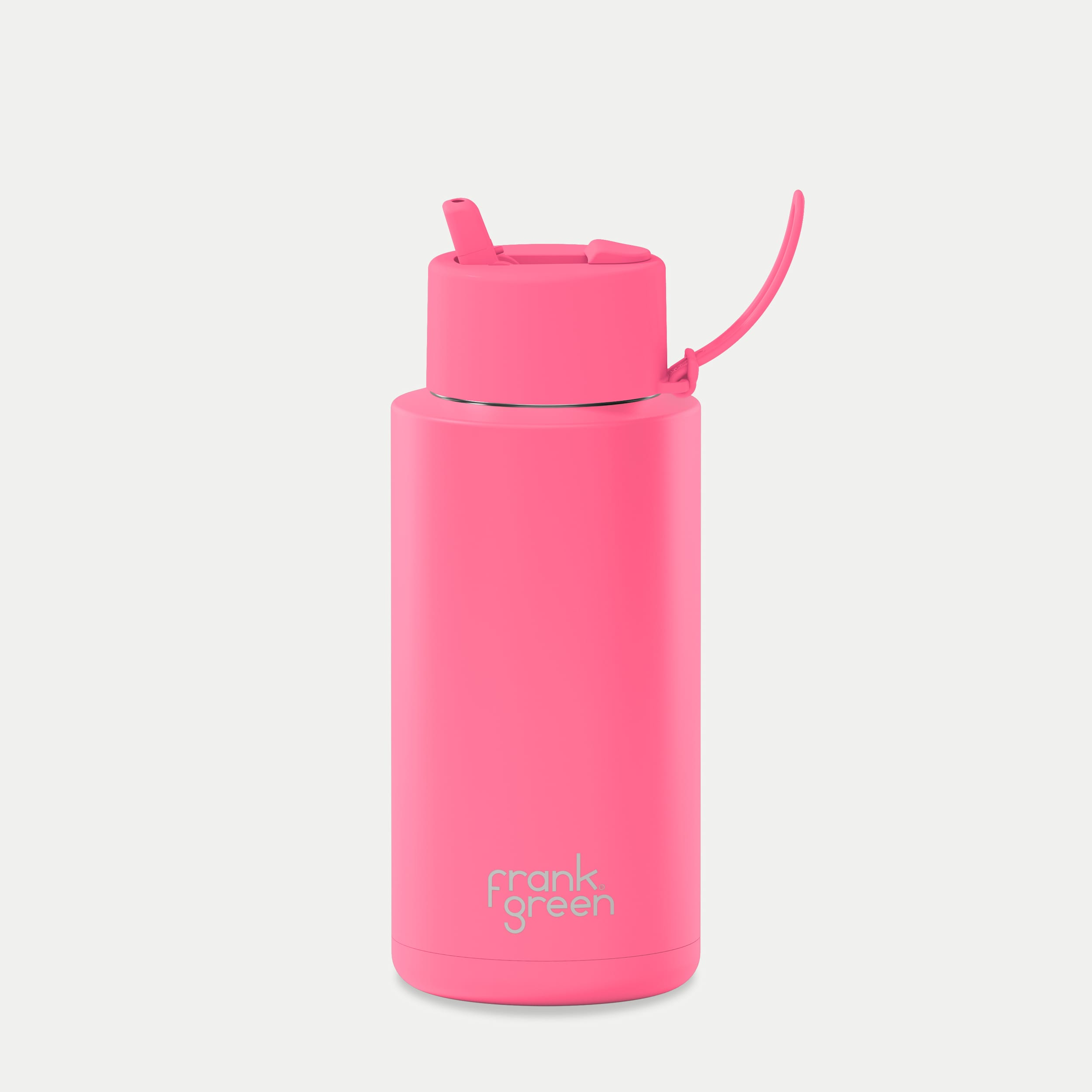 frank green 34oz Reusable Bottle with Flip Straw Lid - Bubblegum